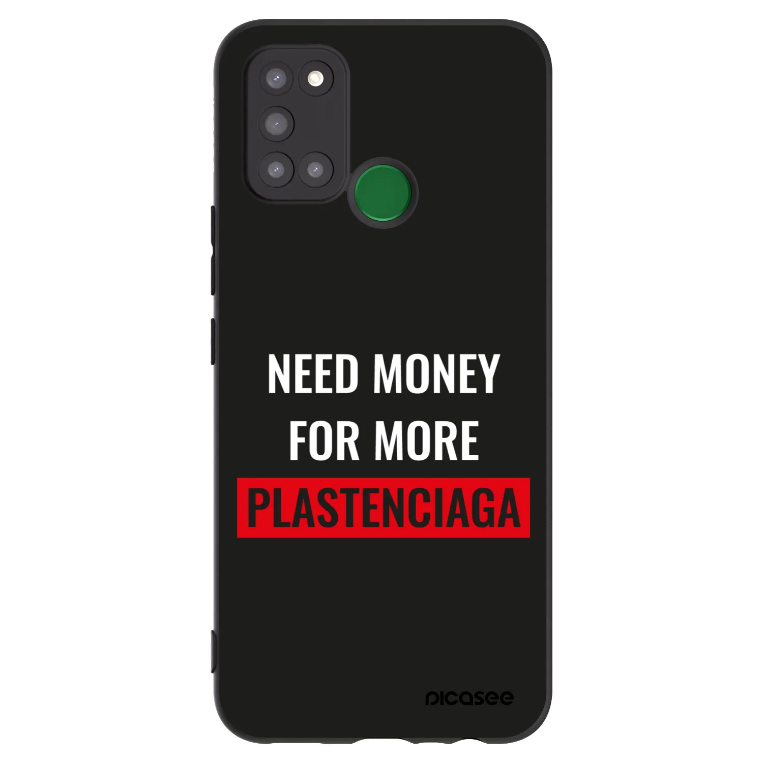 Picasee fekete szilikon tok az alábbi mobiltelefonokra Realme 7i - More PLASTENCIAGA