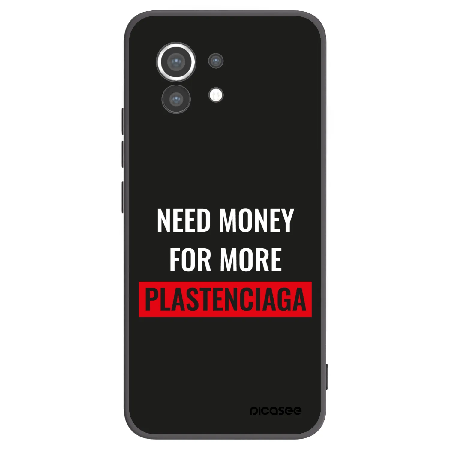 Picasee fekete szilikon tok az alábbi mobiltelefonokra Xiaomi Mi 11 - More PLASTENCIAGA