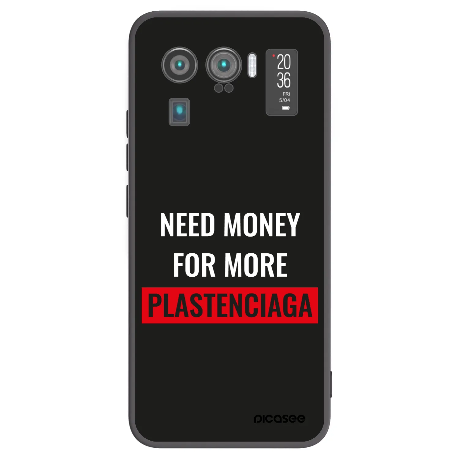 Picasee fekete szilikon tok az alábbi mobiltelefonokra Xiaomi Mi 11 Ultra - More PLASTENCIAGA