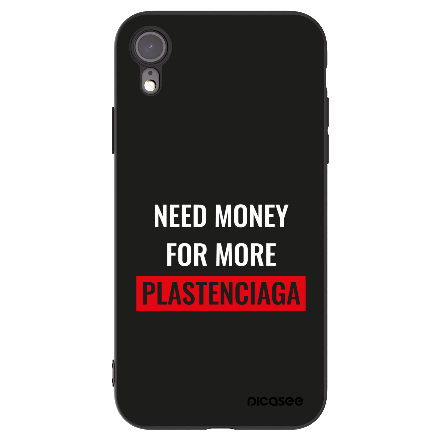 Picasee fekete szilikon tok az alábbi mobiltelefonokra Apple iPhone XR - More PLASTENCIAGA