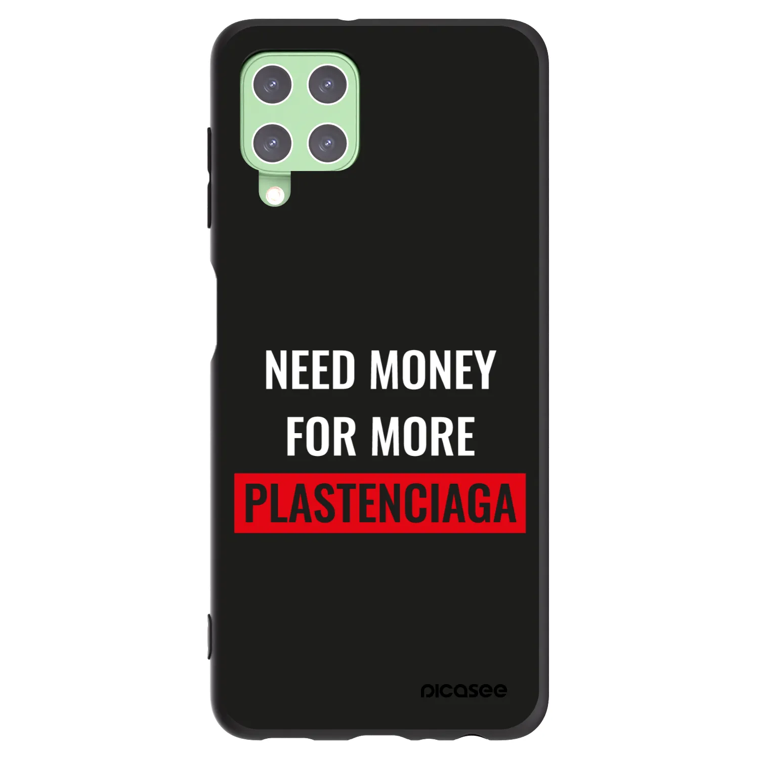 Picasee fekete szilikon tok az alábbi mobiltelefonokra Samsung Galaxy A22 A225F 4G - More PLASTENCIAGA