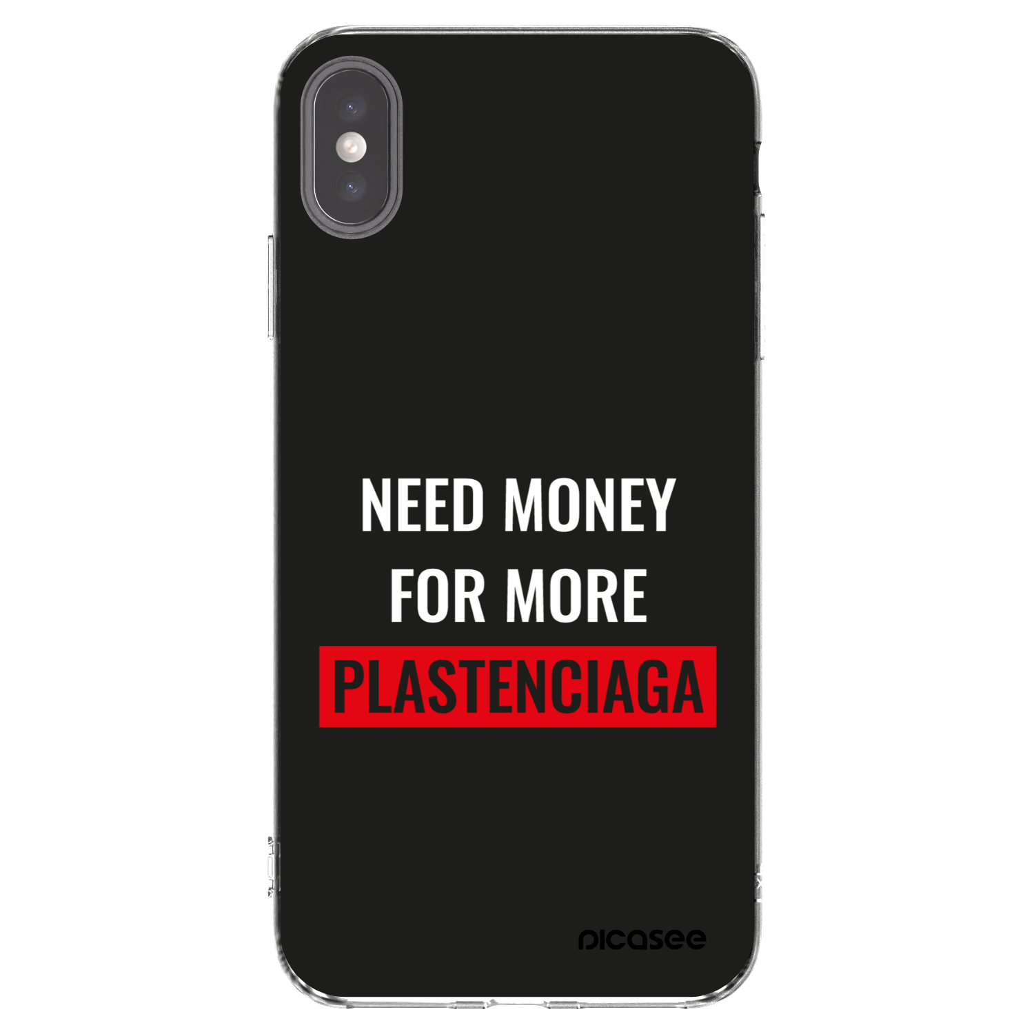 Picasee átlátszó szilikon tok az alábbi mobiltelefonokra Apple iPhone XS Max - More PLASTENCIAGA