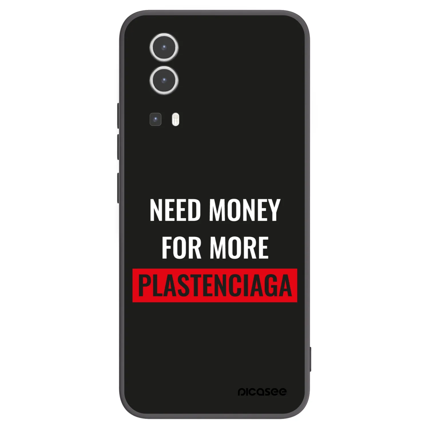 Picasee fekete szilikon tok az alábbi mobiltelefonokra Vivo Y72 5G - More PLASTENCIAGA
