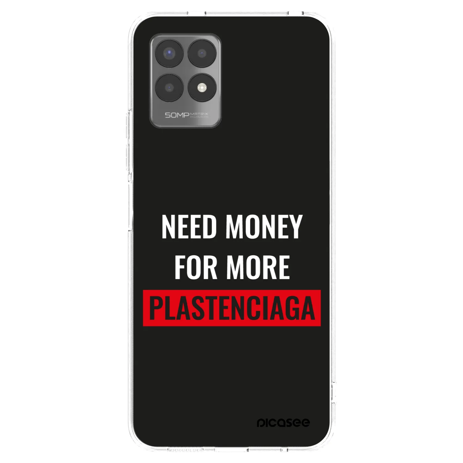 Picasee átlátszó szilikon tok az alábbi mobiltelefonokra Realme 8i - More PLASTENCIAGA