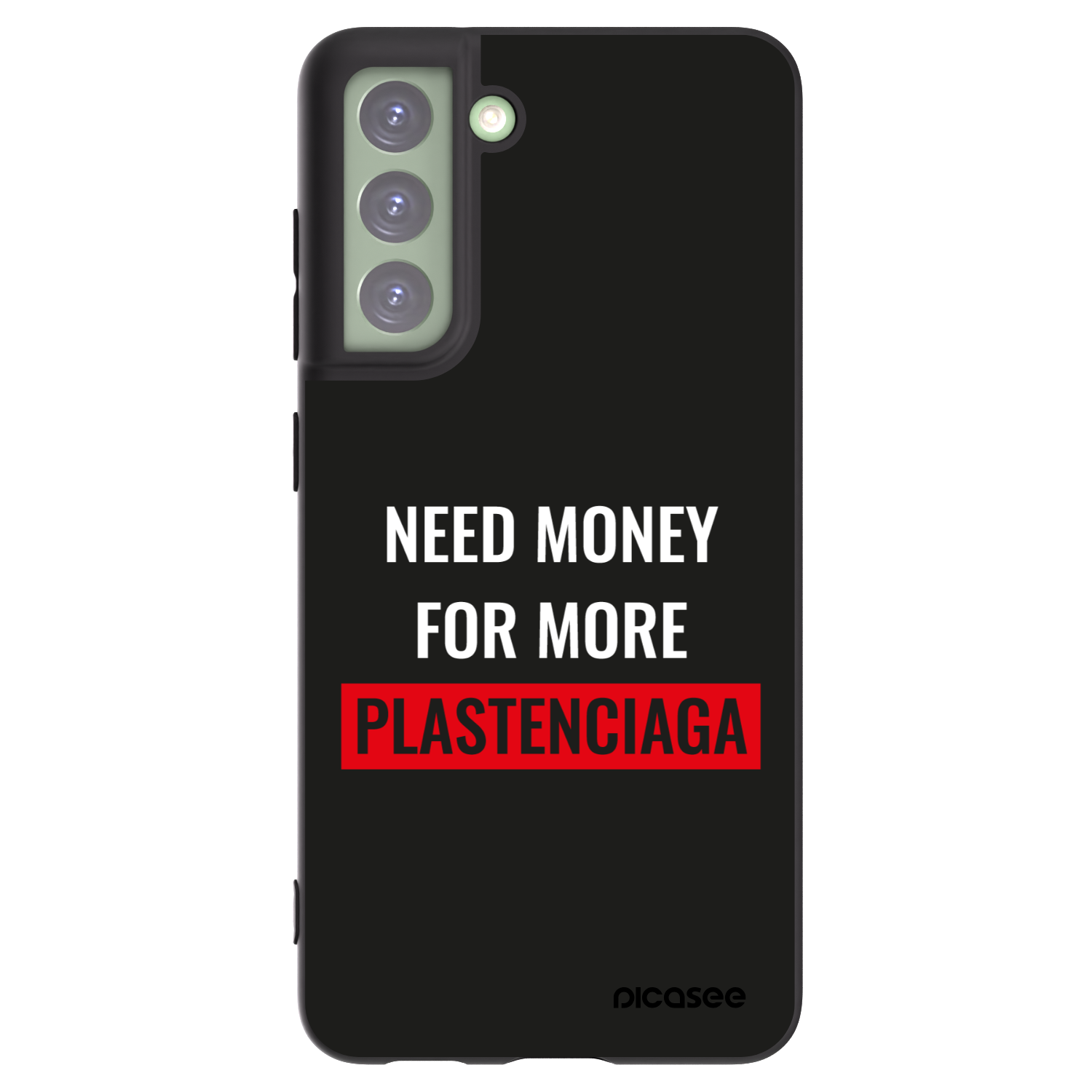 Picasee fekete szilikon tok az alábbi mobiltelefonokra Samsung Galaxy S21 FE 5G - More PLASTENCIAGA