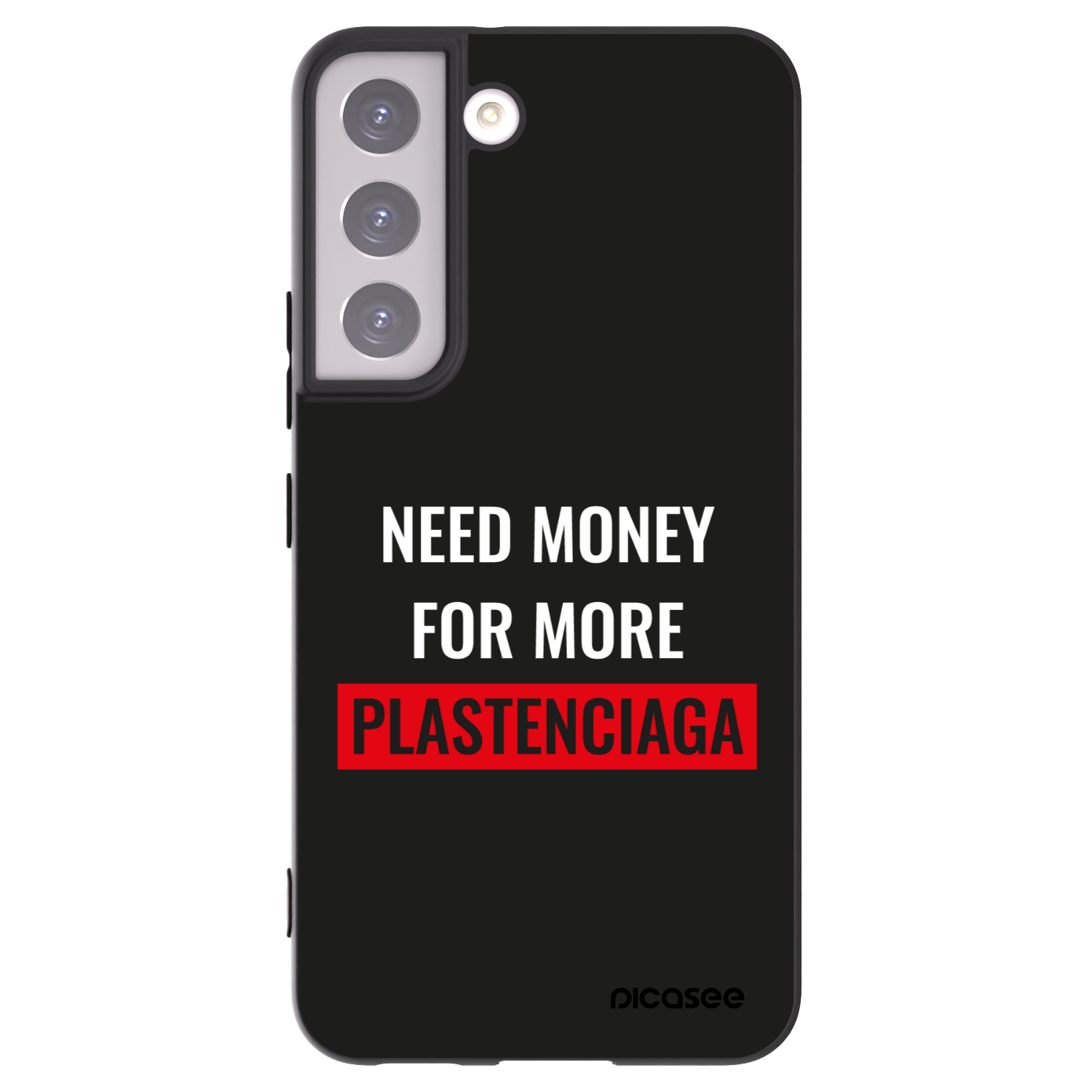 Picasee fekete szilikon tok az alábbi mobiltelefonokra Samsung Galaxy S22 5G - More PLASTENCIAGA
