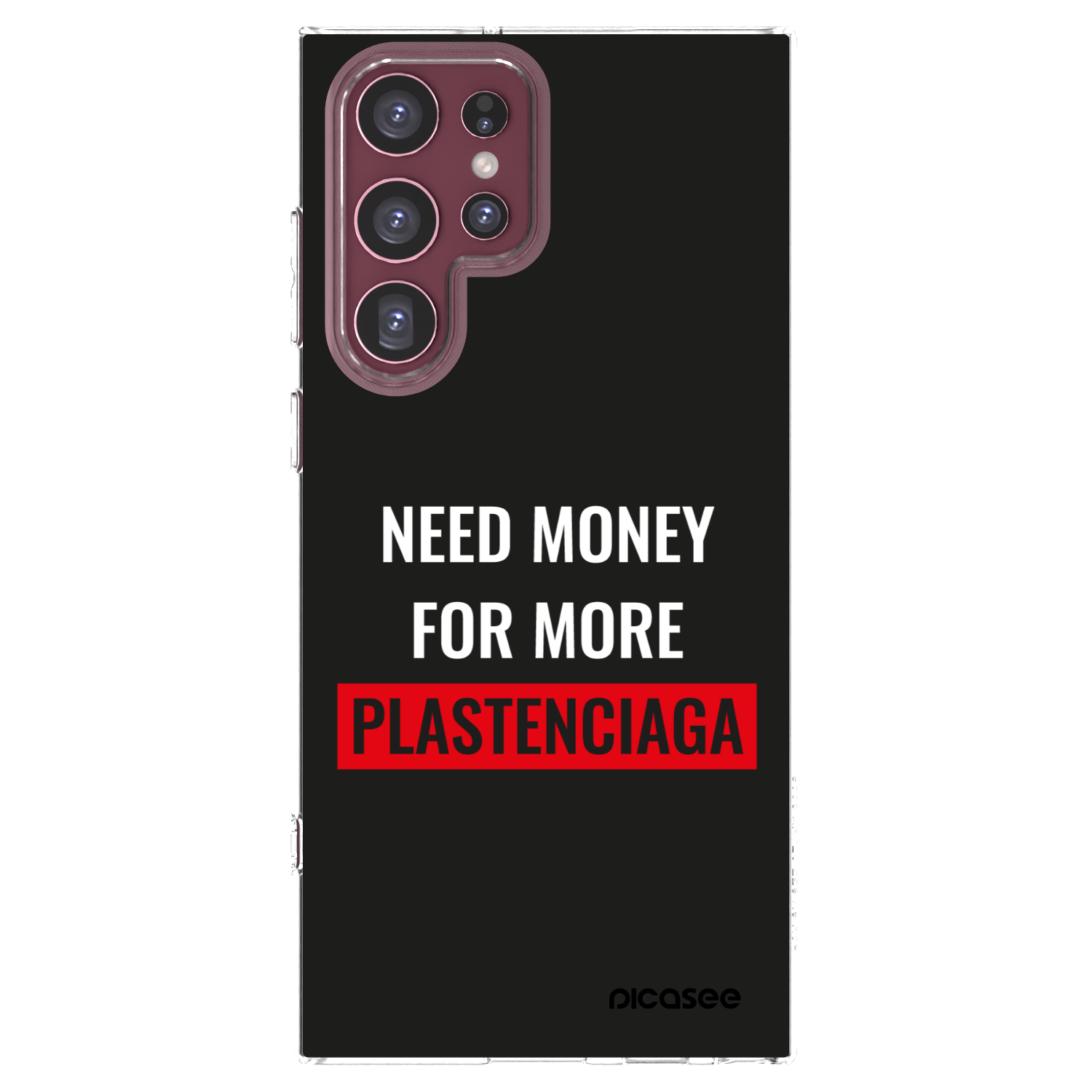 Picasee átlátszó szilikon tok az alábbi mobiltelefonokra Samsung Galaxy S22 Ultra 5G - More PLASTENCIAGA