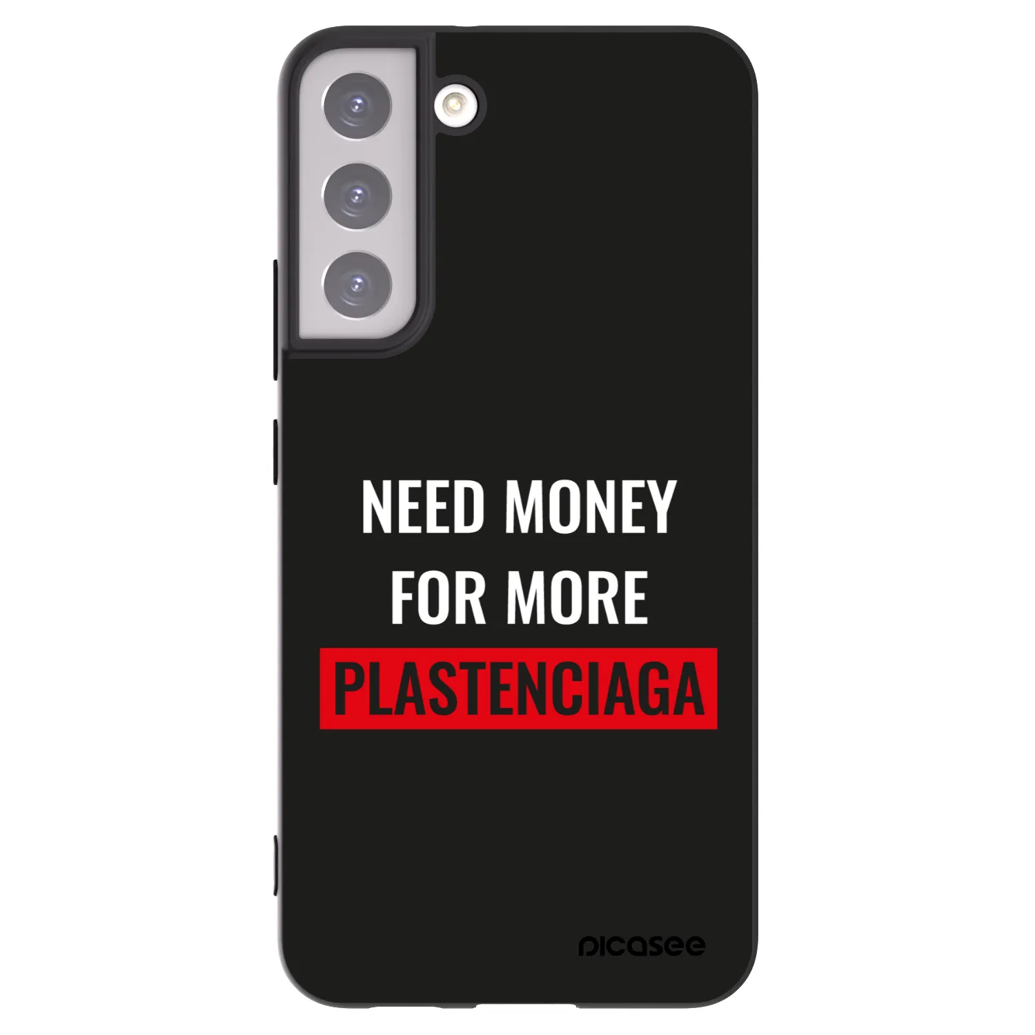 Picasee fekete szilikon tok az alábbi mobiltelefonokra Samsung Galaxy S22+ 5G - More PLASTENCIAGA