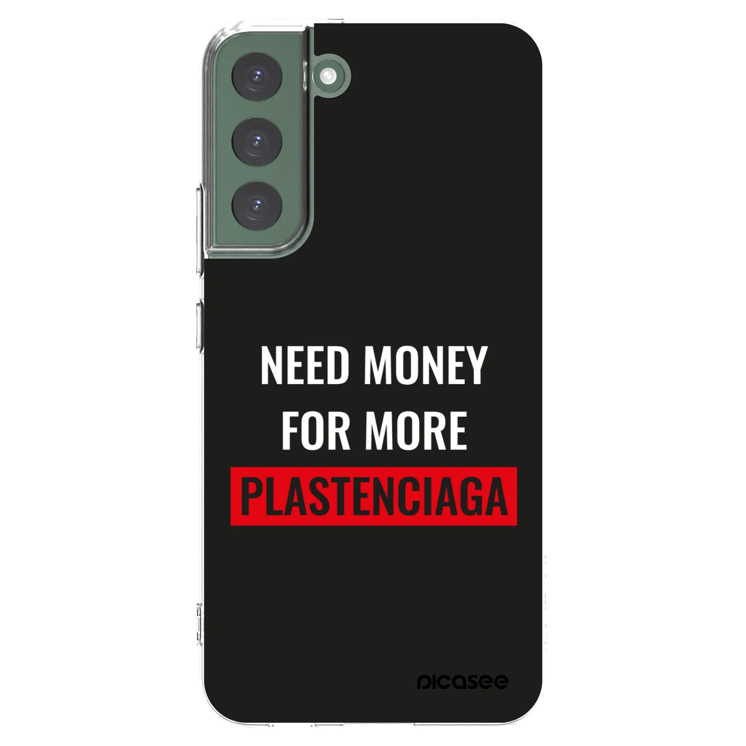 Picasee átlátszó szilikon tok az alábbi mobiltelefonokra Samsung Galaxy S22+ 5G - More PLASTENCIAGA