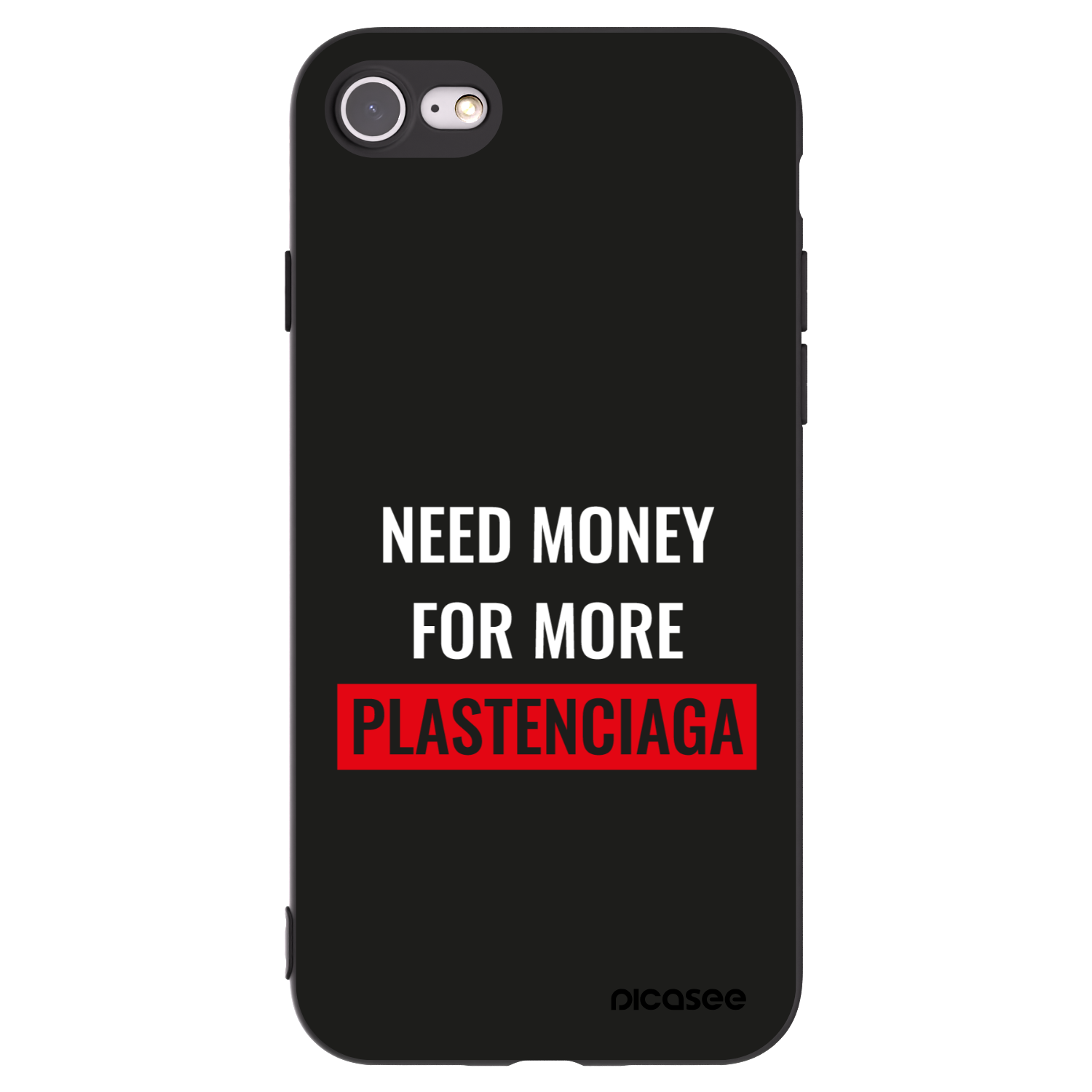 Picasee fekete szilikon tok az alábbi mobiltelefonokra Apple iPhone SE 2022 - More PLASTENCIAGA
