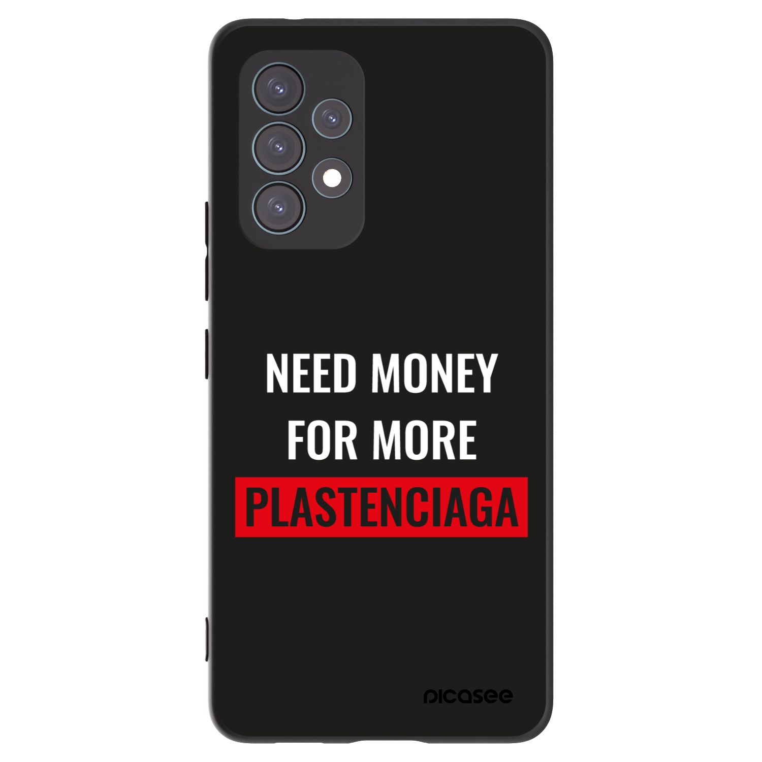 Picasee fekete szilikon tok az alábbi mobiltelefonokra Samsung Galaxy A53 5G A536 - More PLASTENCIAGA