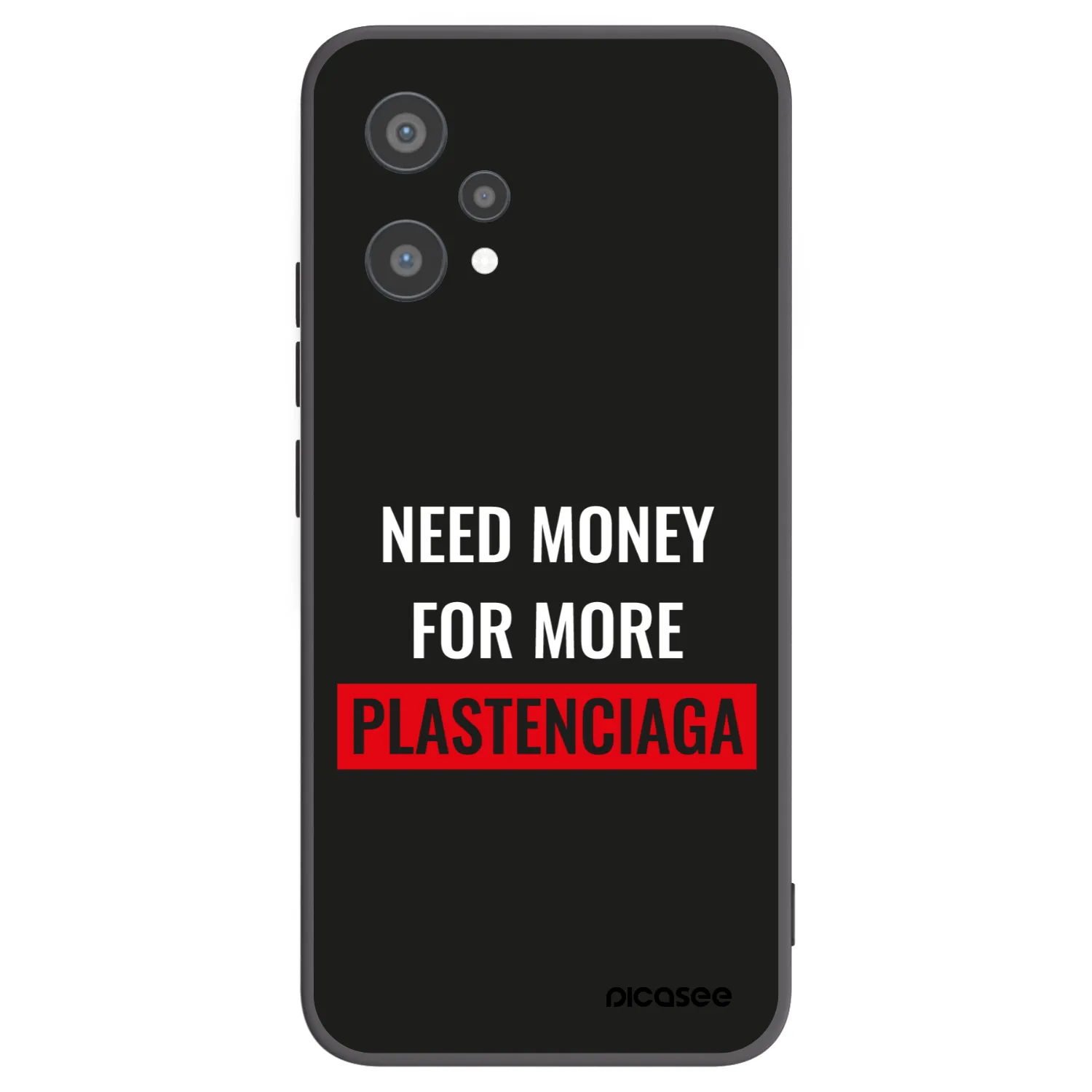 Picasee fekete szilikon tok az alábbi mobiltelefonokra Realme 9 Pro 5G - More PLASTENCIAGA