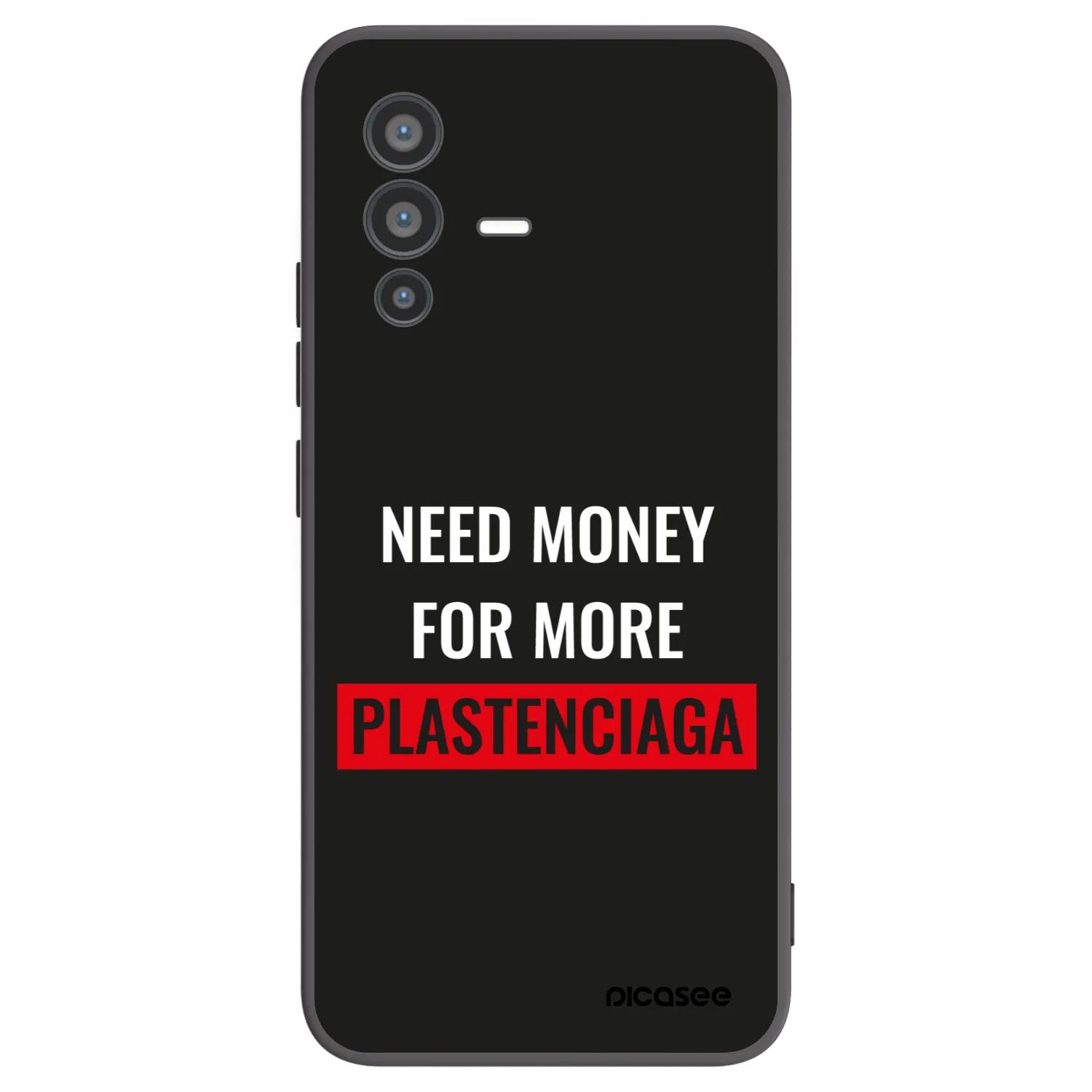 Picasee fekete szilikon tok az alábbi mobiltelefonokra Vivo V23 5G - More PLASTENCIAGA