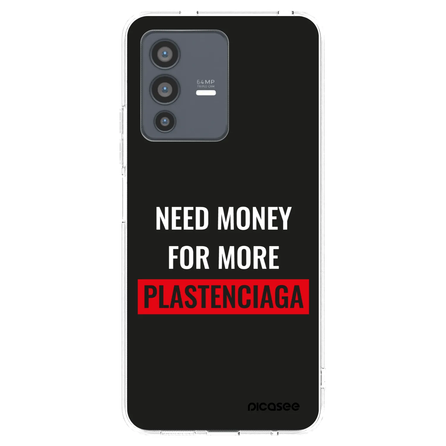 Picasee átlátszó szilikon tok az alábbi mobiltelefonokra Vivo V23 5G - More PLASTENCIAGA