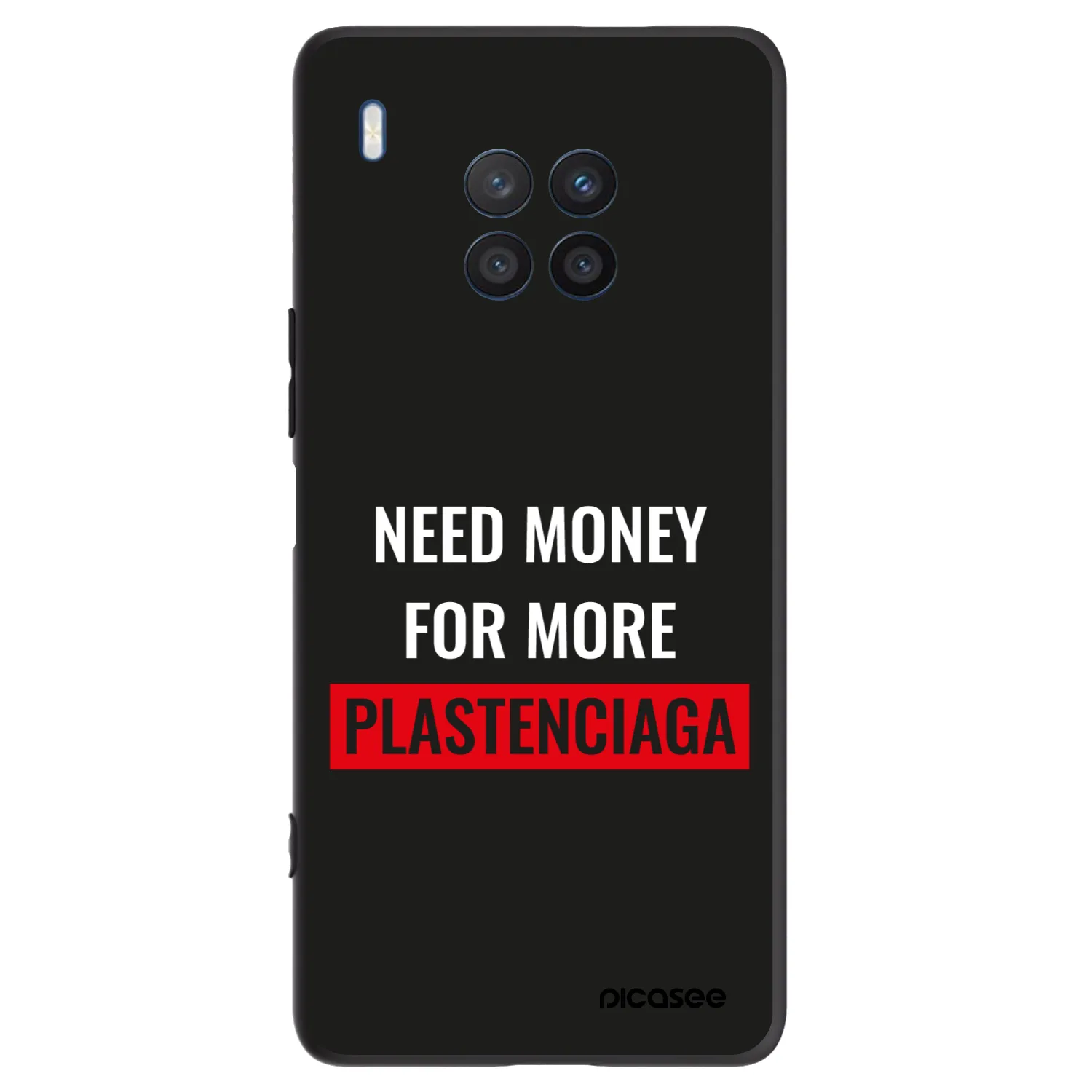 Picasee fekete szilikon tok az alábbi mobiltelefonokra Honor 50 Lite - More PLASTENCIAGA
