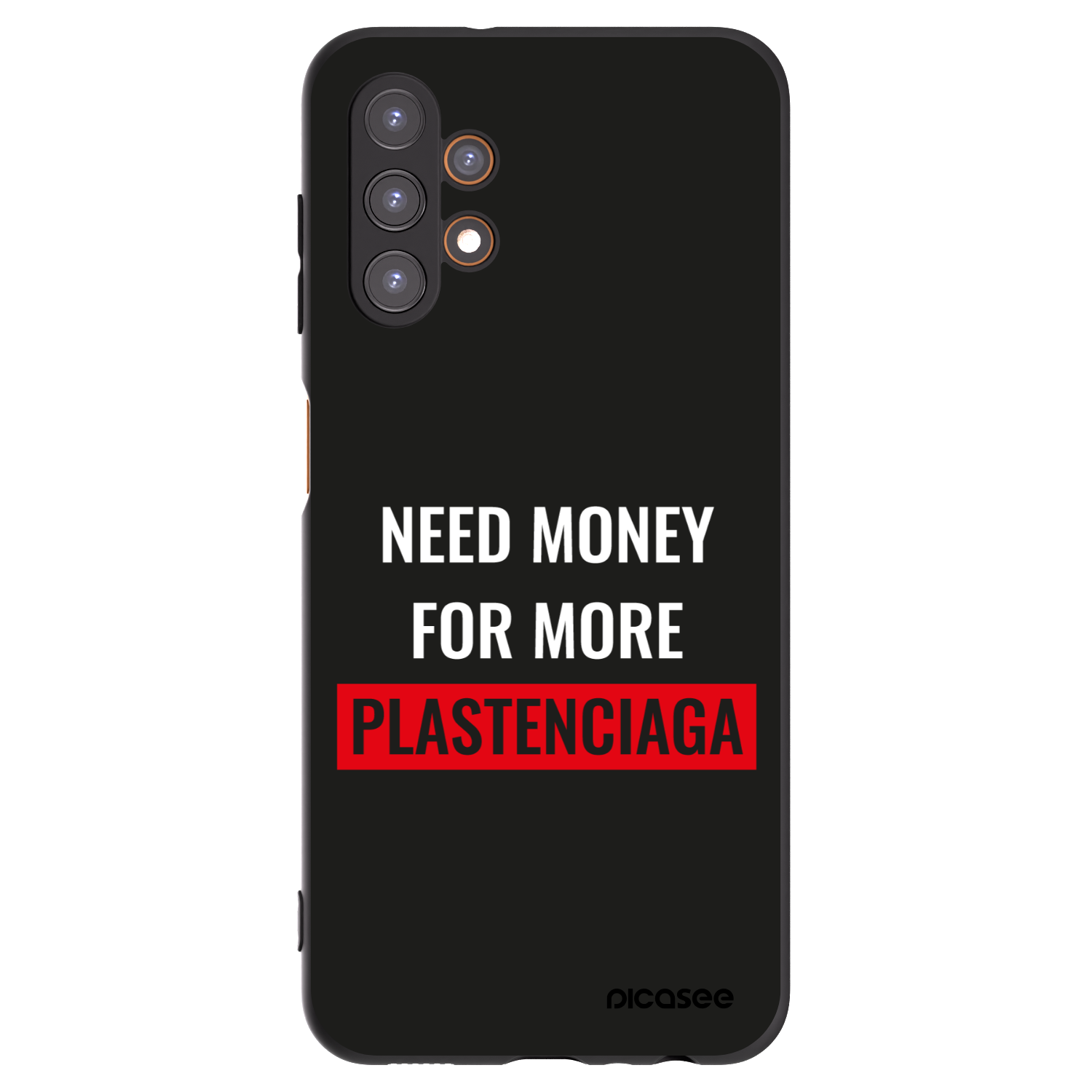 Picasee fekete szilikon tok az alábbi mobiltelefonokra Samsung Galaxy A13 4G A135 - More PLASTENCIAGA