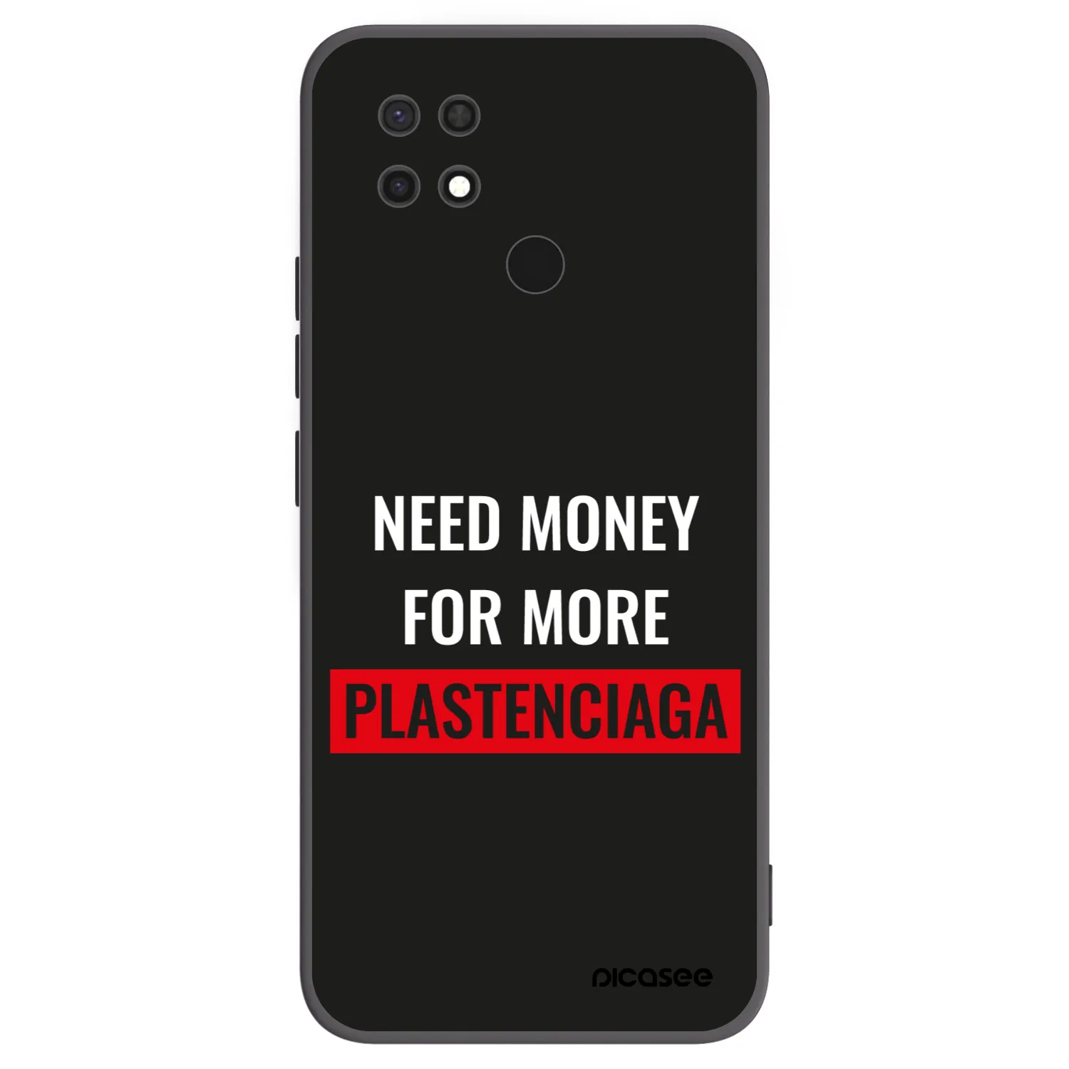 Picasee fekete szilikon tok az alábbi mobiltelefonokra Xiaomi Redmi 10C - More PLASTENCIAGA