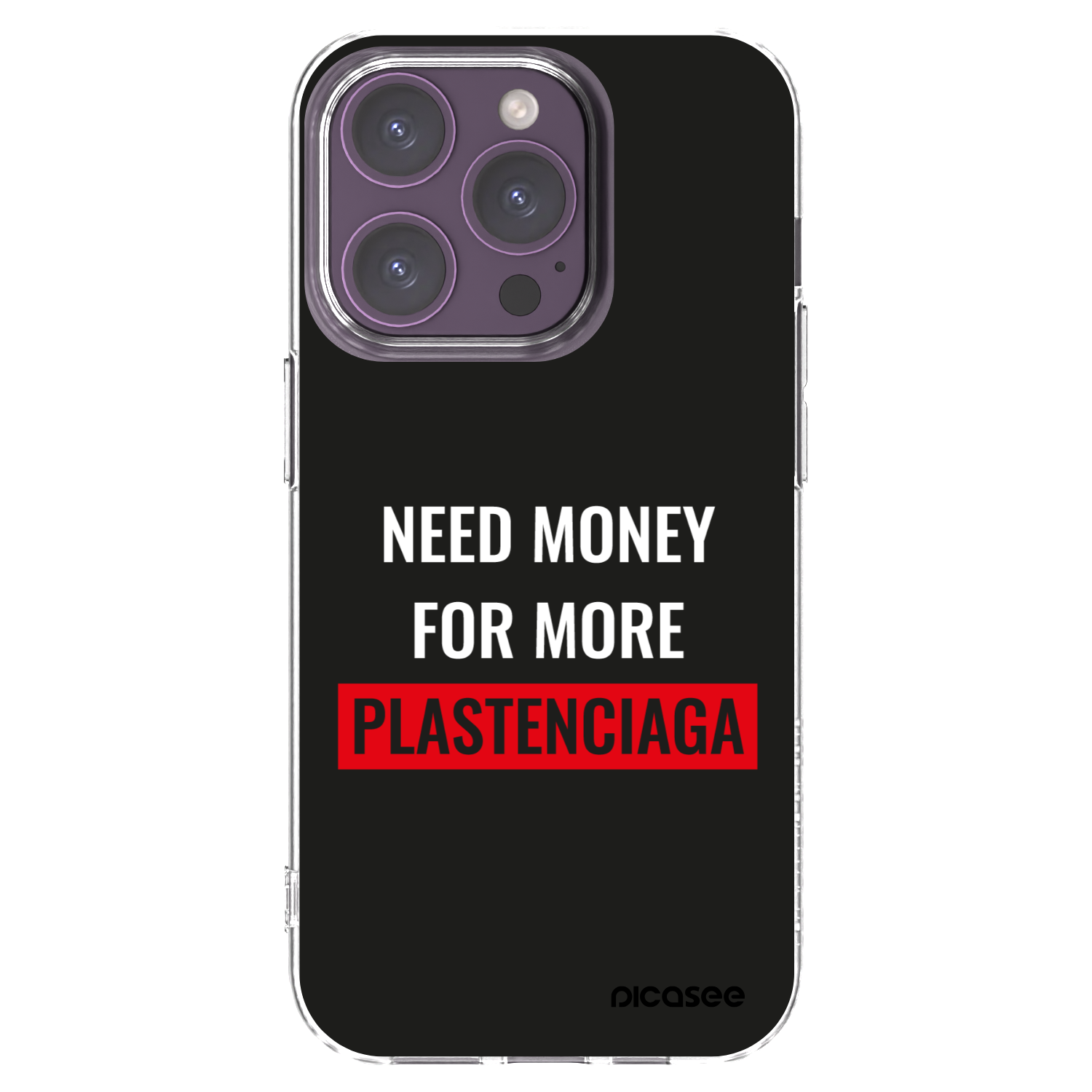 Picasee átlátszó szilikon tok az alábbi mobiltelefonokra Apple iPhone 14 Pro - More PLASTENCIAGA