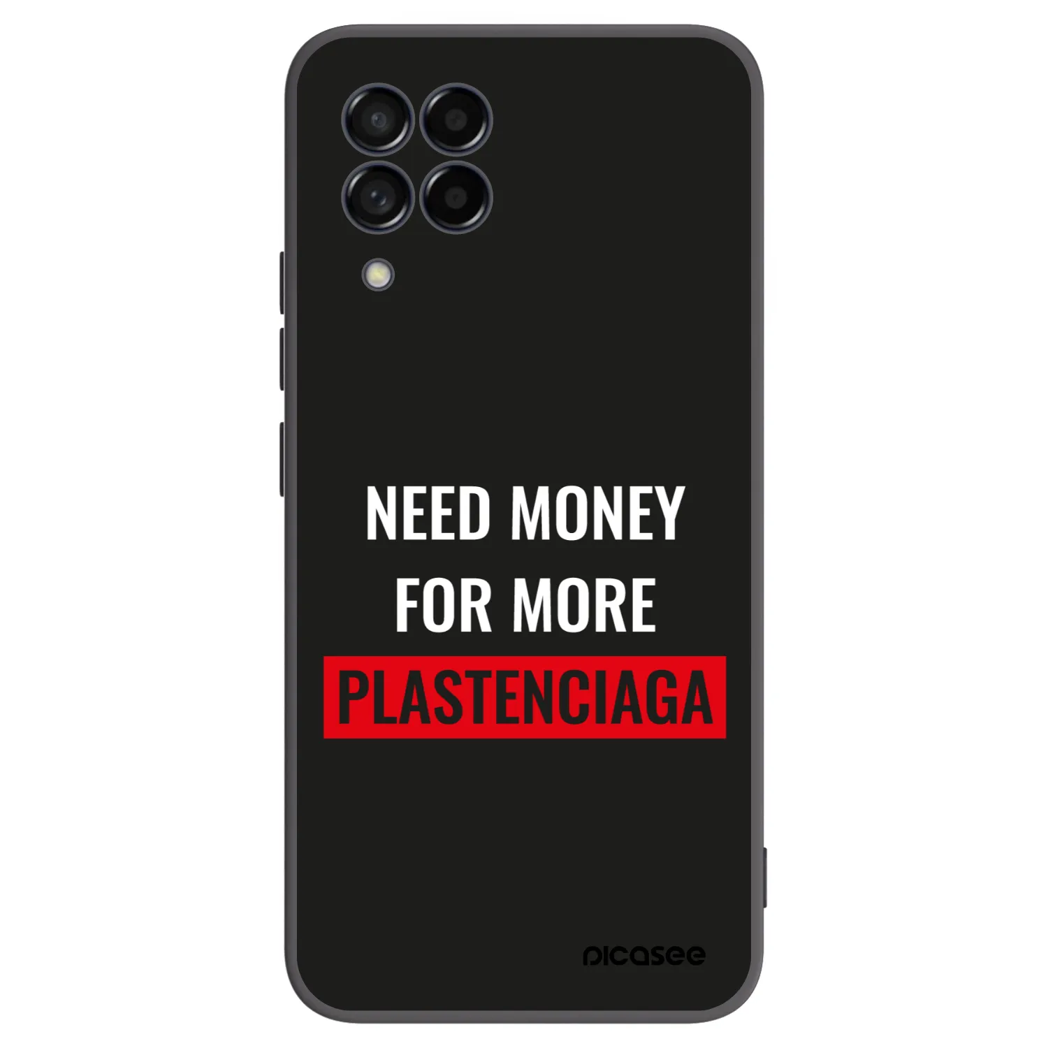 Picasee fekete szilikon tok az alábbi mobiltelefonokra Samsung Galaxy M53 5G - More PLASTENCIAGA