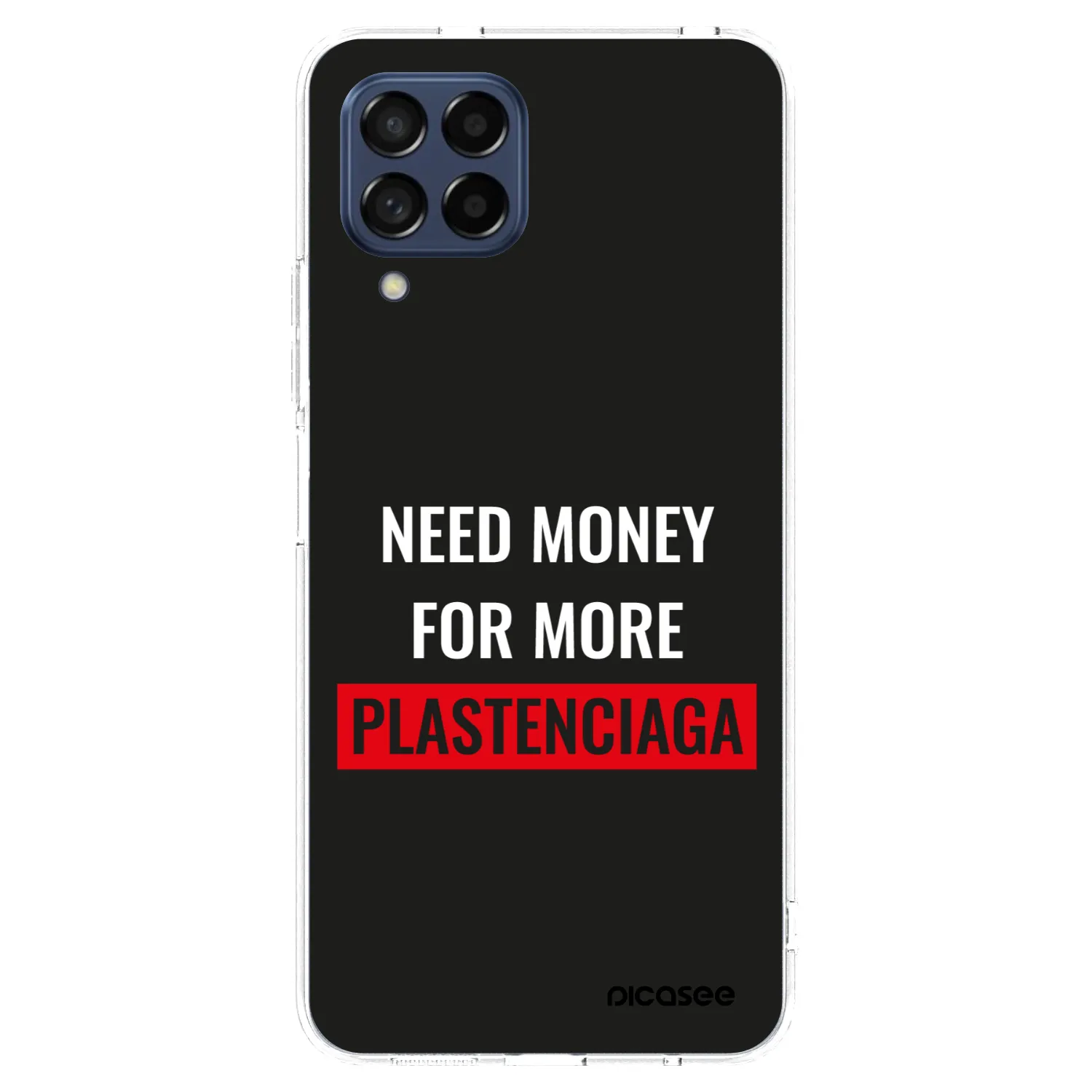 Picasee átlátszó szilikon tok az alábbi mobiltelefonokra Samsung Galaxy M53 5G - More PLASTENCIAGA
