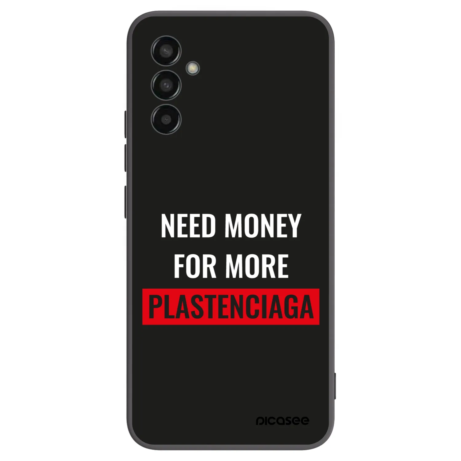 Picasee fekete szilikon tok az alábbi mobiltelefonokra Samsung Galaxy M13 M135F - More PLASTENCIAGA