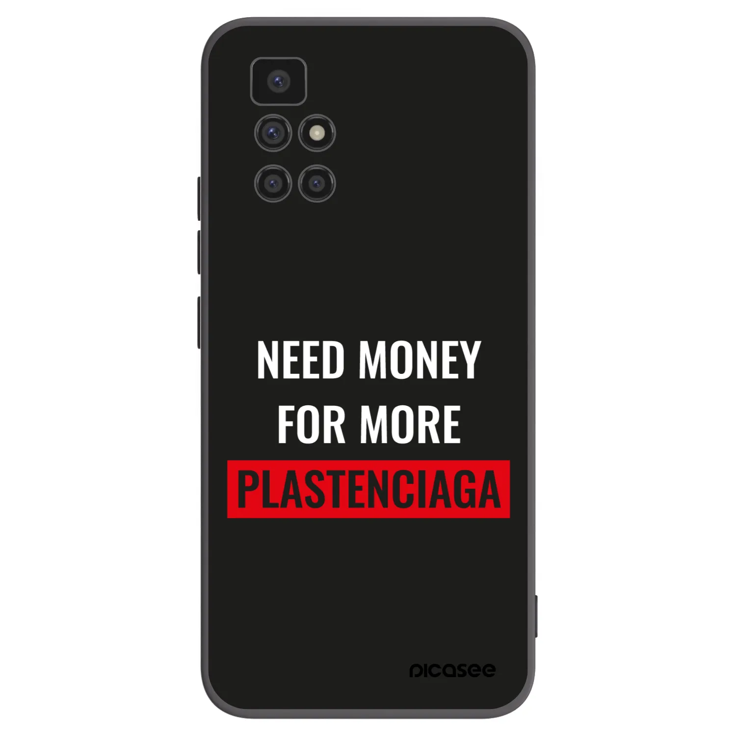 Picasee fekete szilikon tok az alábbi mobiltelefonokra Xiaomi Redmi 10 (2022) - More PLASTENCIAGA