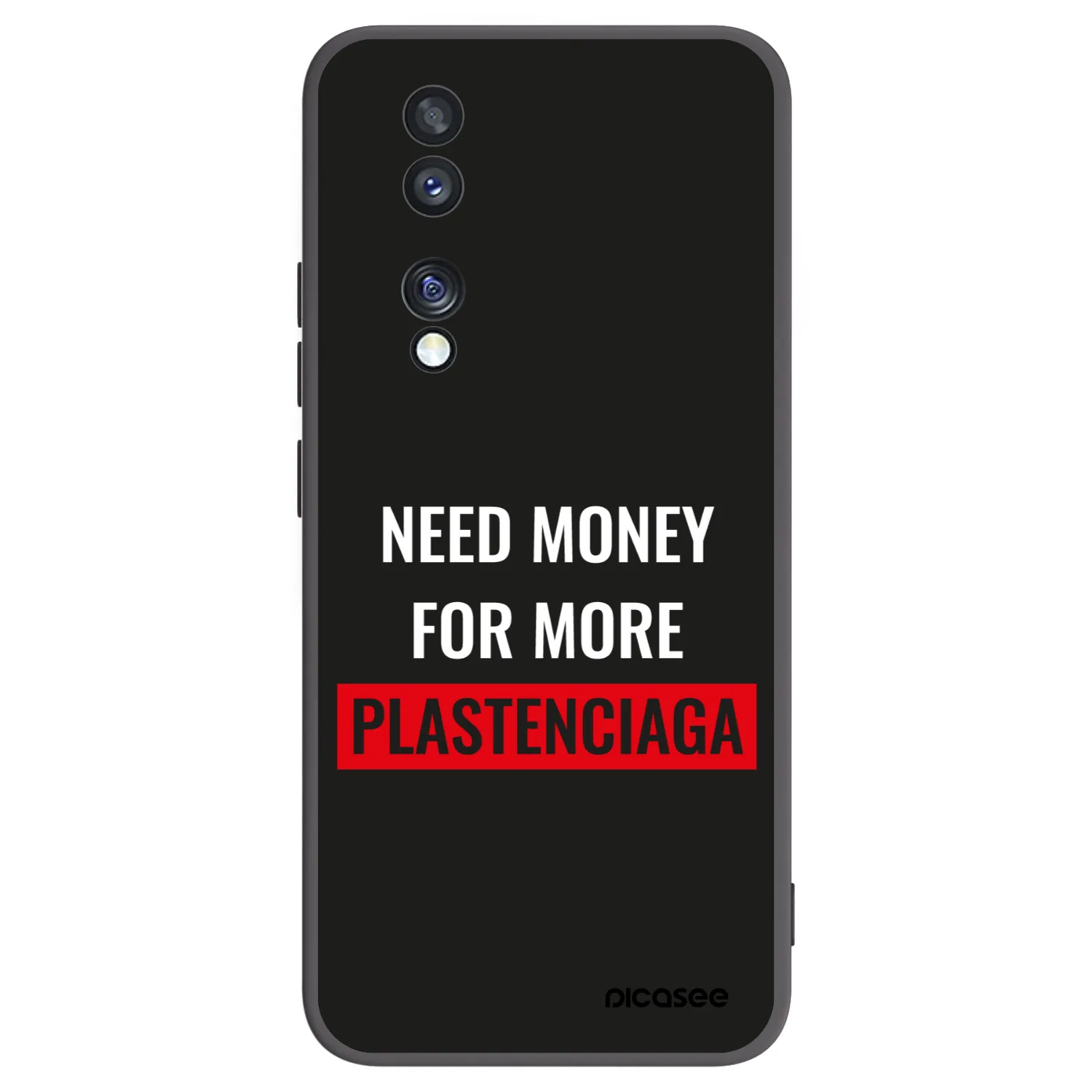 Picasee fekete szilikon tok az alábbi mobiltelefonokra Honor 70 - More PLASTENCIAGA