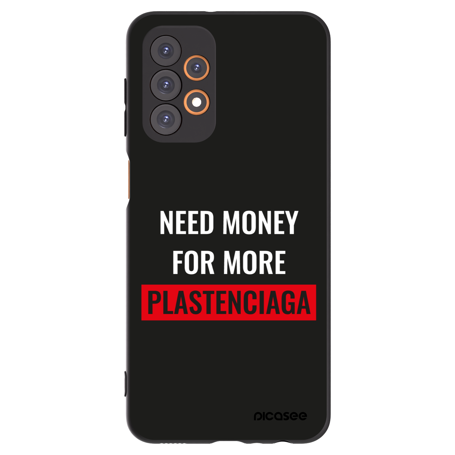 Picasee fekete szilikon tok az alábbi mobiltelefonokra Samsung Galaxy A23 A236B 5G - More PLASTENCIAGA