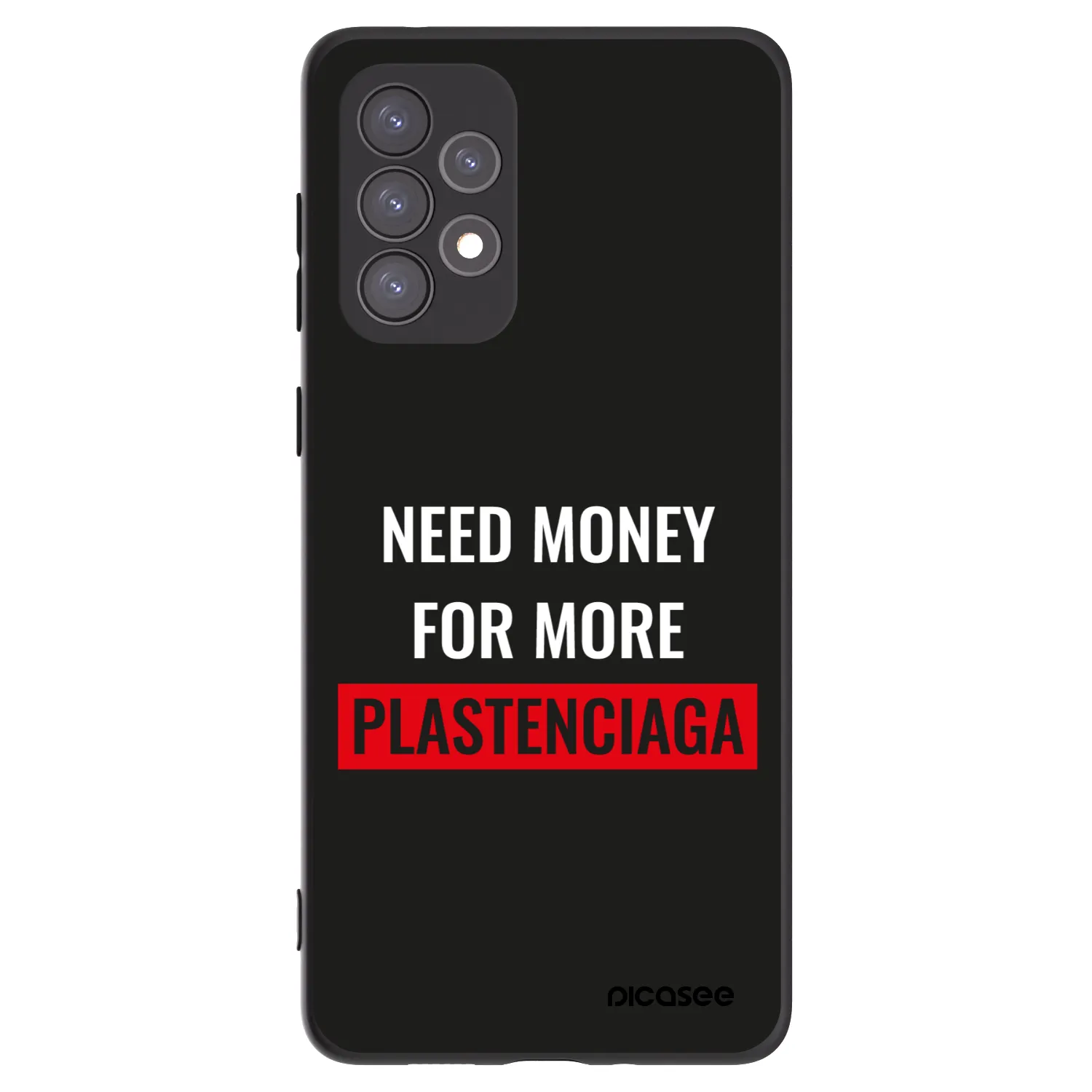 Picasee fekete szilikon tok az alábbi mobiltelefonokra Samsung Galaxy A73 5G - More PLASTENCIAGA