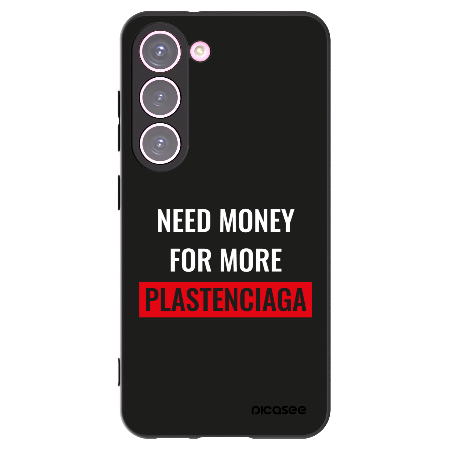 Picasee fekete szilikon tok az alábbi mobiltelefonokra Samsung Galaxy S23 5G - More PLASTENCIAGA