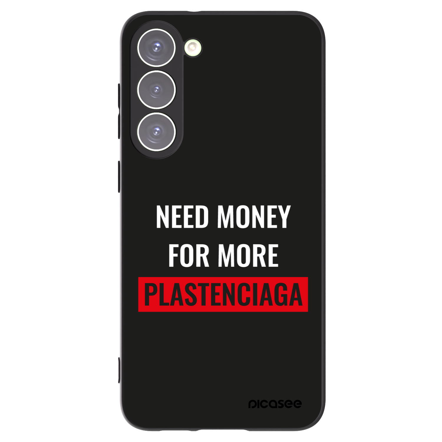 Picasee fekete szilikon tok az alábbi mobiltelefonokra Samsung Galaxy S23+ 5G - More PLASTENCIAGA