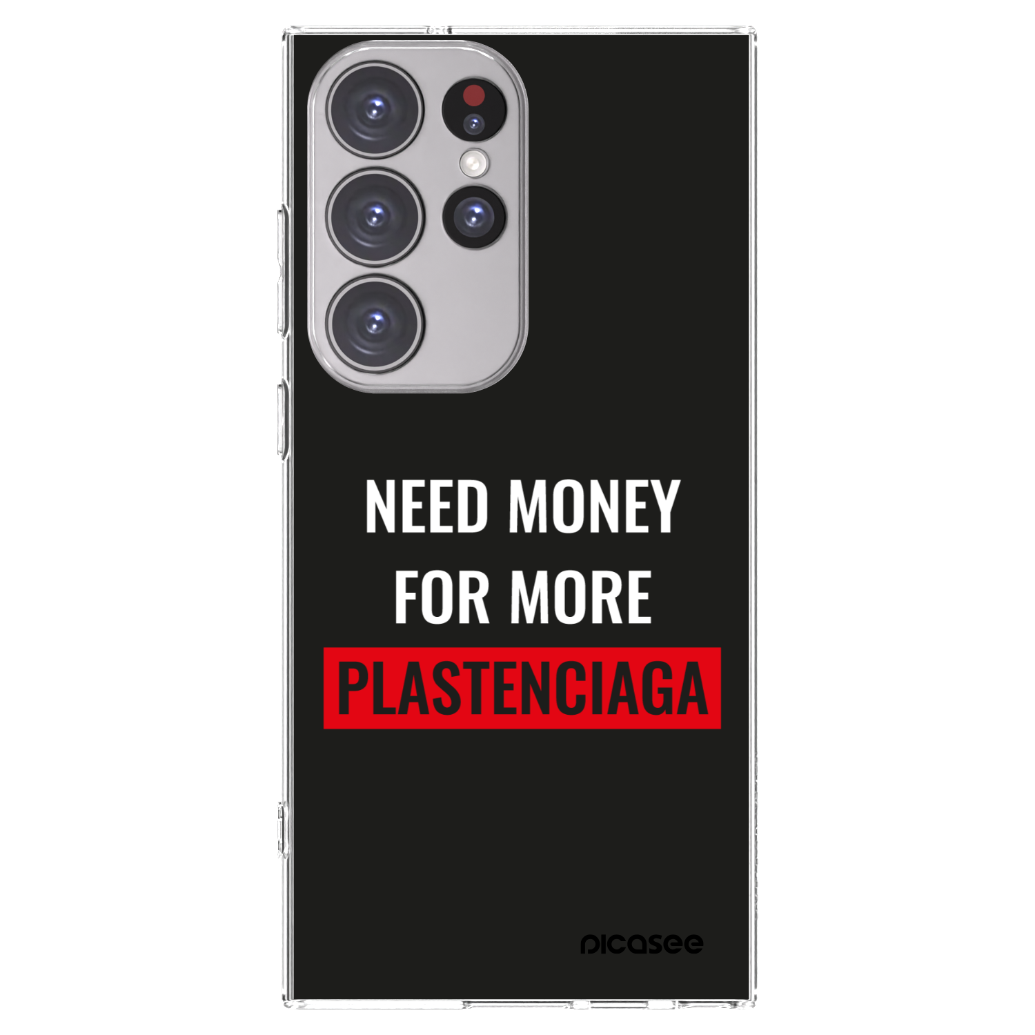 Picasee átlátszó szilikon tok az alábbi mobiltelefonokra Samsung Galaxy S23 Ultra 5G - More PLASTENCIAGA