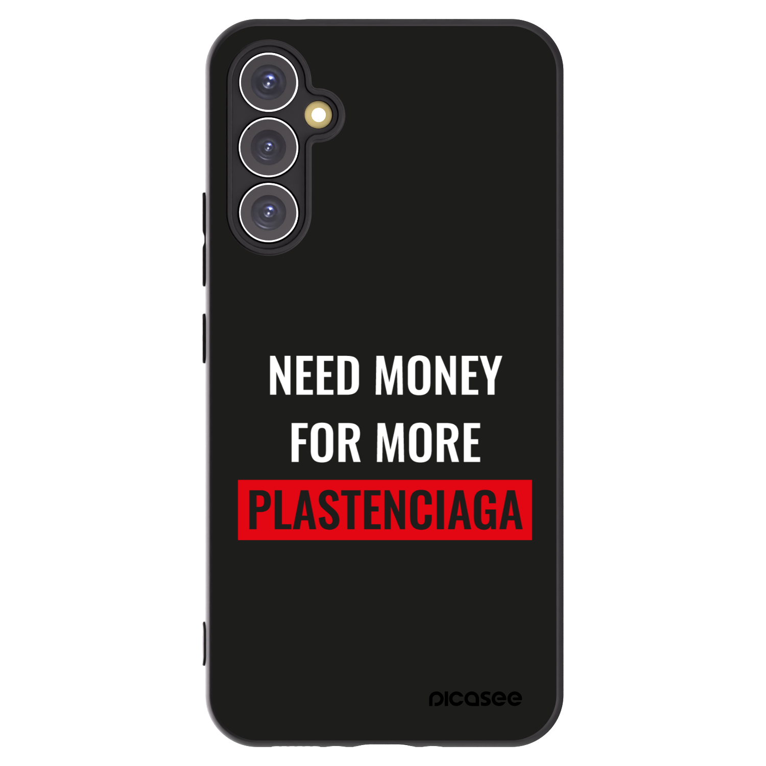 Picasee fekete szilikon tok az alábbi mobiltelefonokra Samsung Galaxy A34 5G A346B - More PLASTENCIAGA