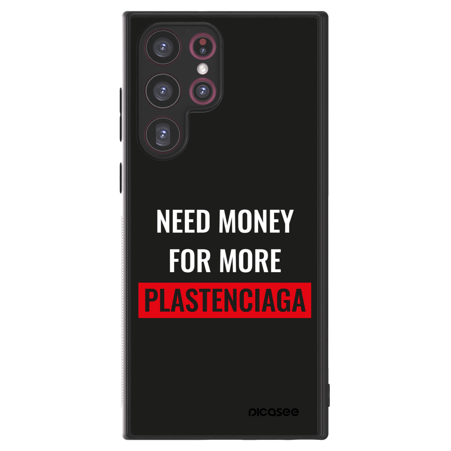 Picasee ULTIMATE CASE PowerShare Samsung Galaxy S22 Ultra 5G - készülékre - More PLASTENCIAGA