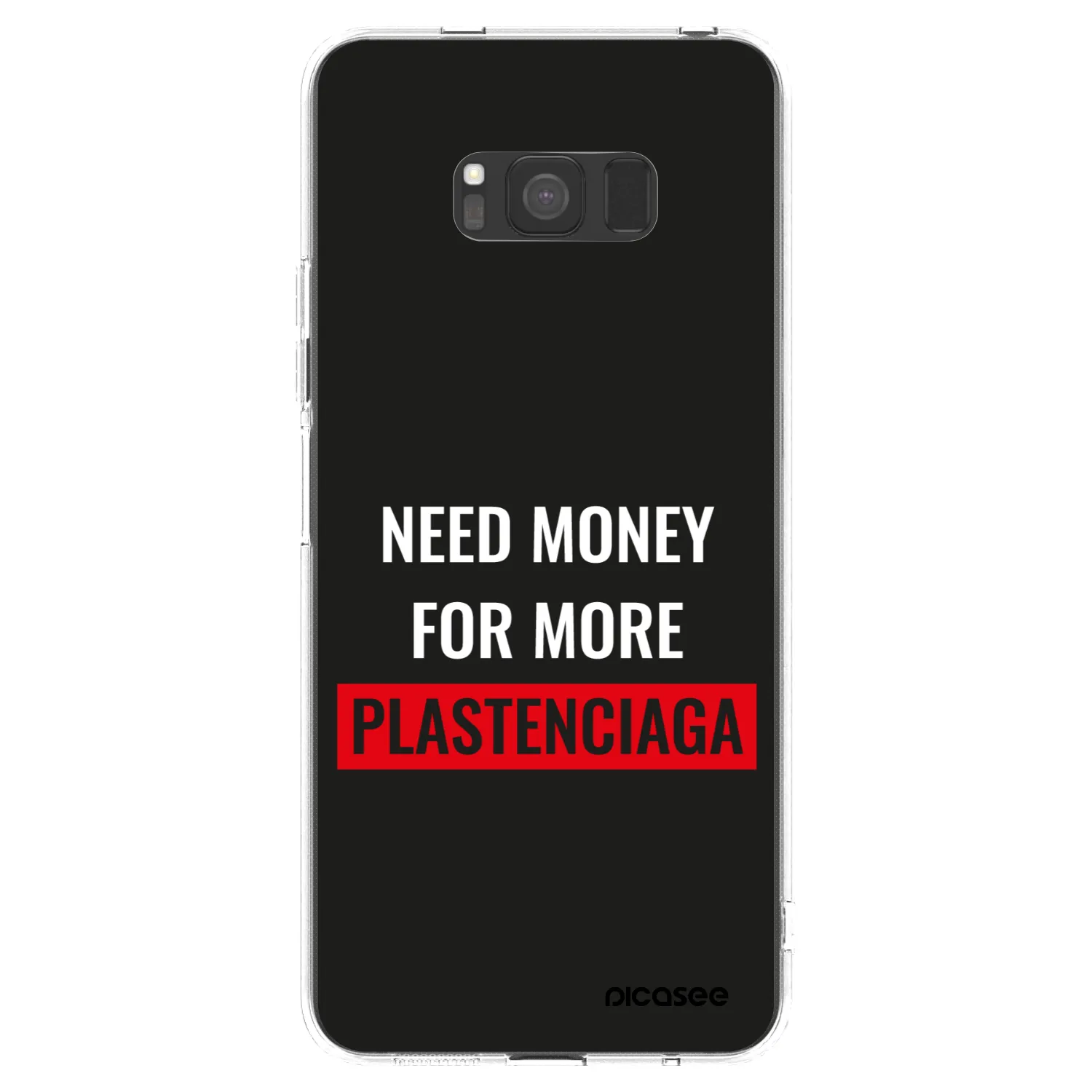 Picasee átlátszó szilikon tok az alábbi mobiltelefonokra Samsung Galaxy S8 G950F - More PLASTENCIAGA