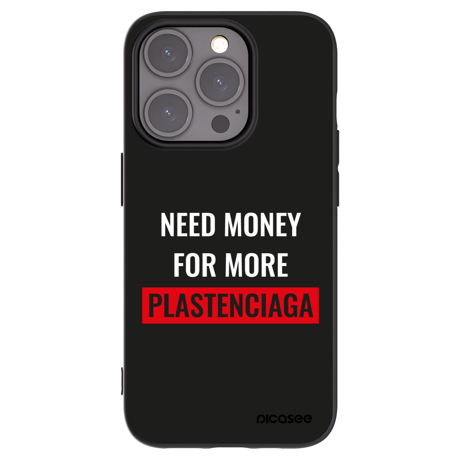 Picasee fekete szilikon tok az alábbi mobiltelefonokra Apple iPhone 15 Pro - More PLASTENCIAGA
