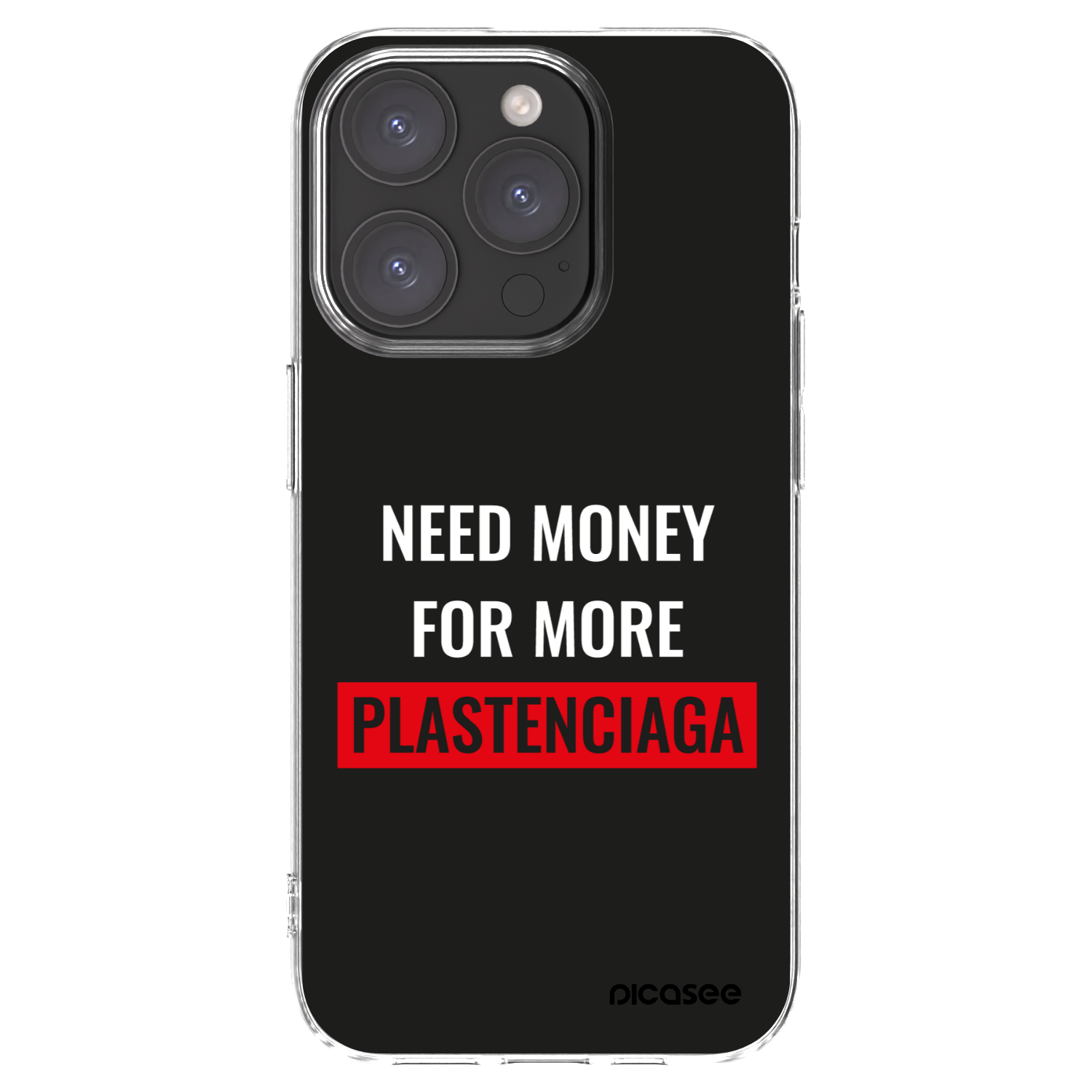 Picasee átlátszó szilikon tok az alábbi mobiltelefonokra Apple iPhone 15 Pro - More PLASTENCIAGA