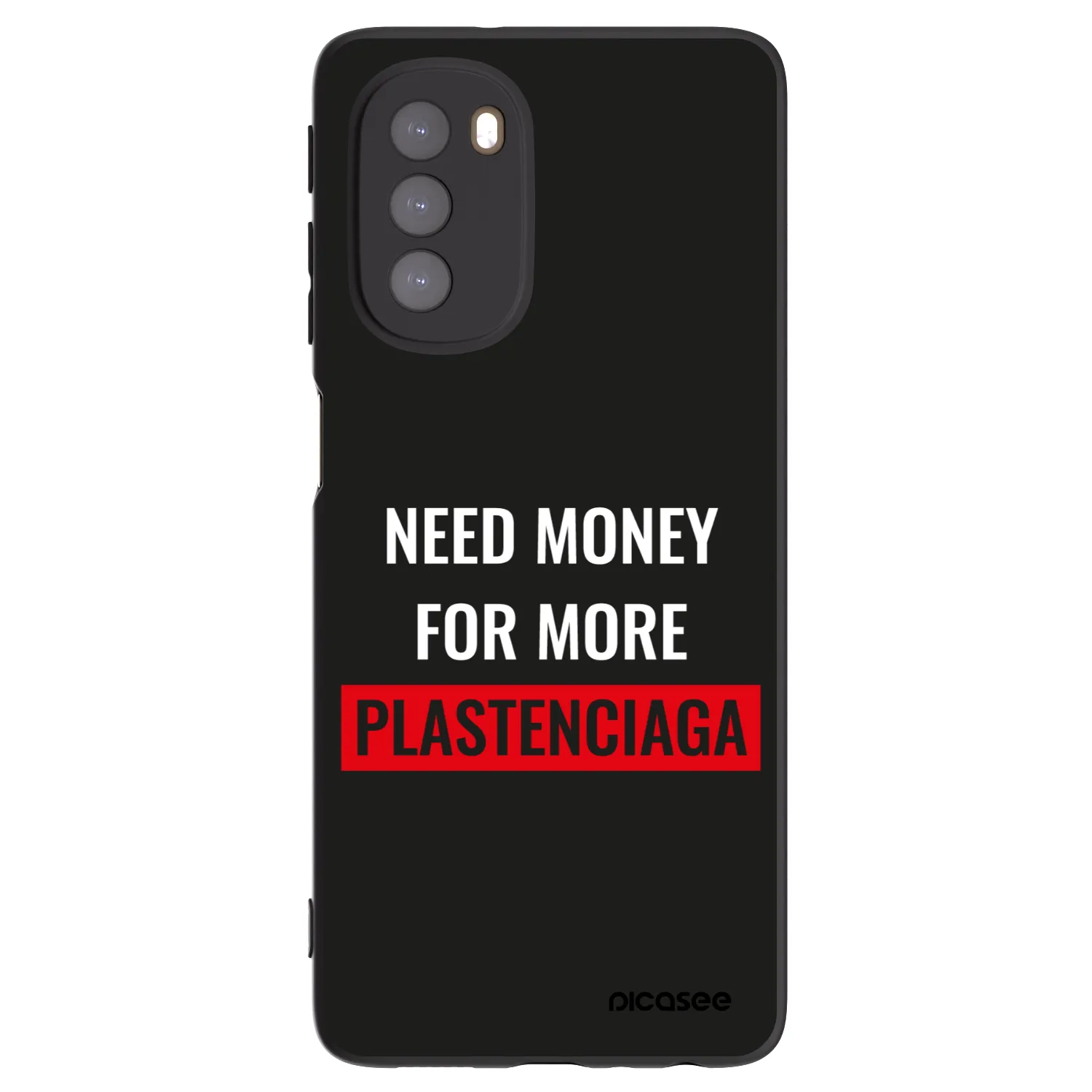 Picasee fekete szilikon tok az alábbi mobiltelefonokra Motorola Moto G51 - More PLASTENCIAGA