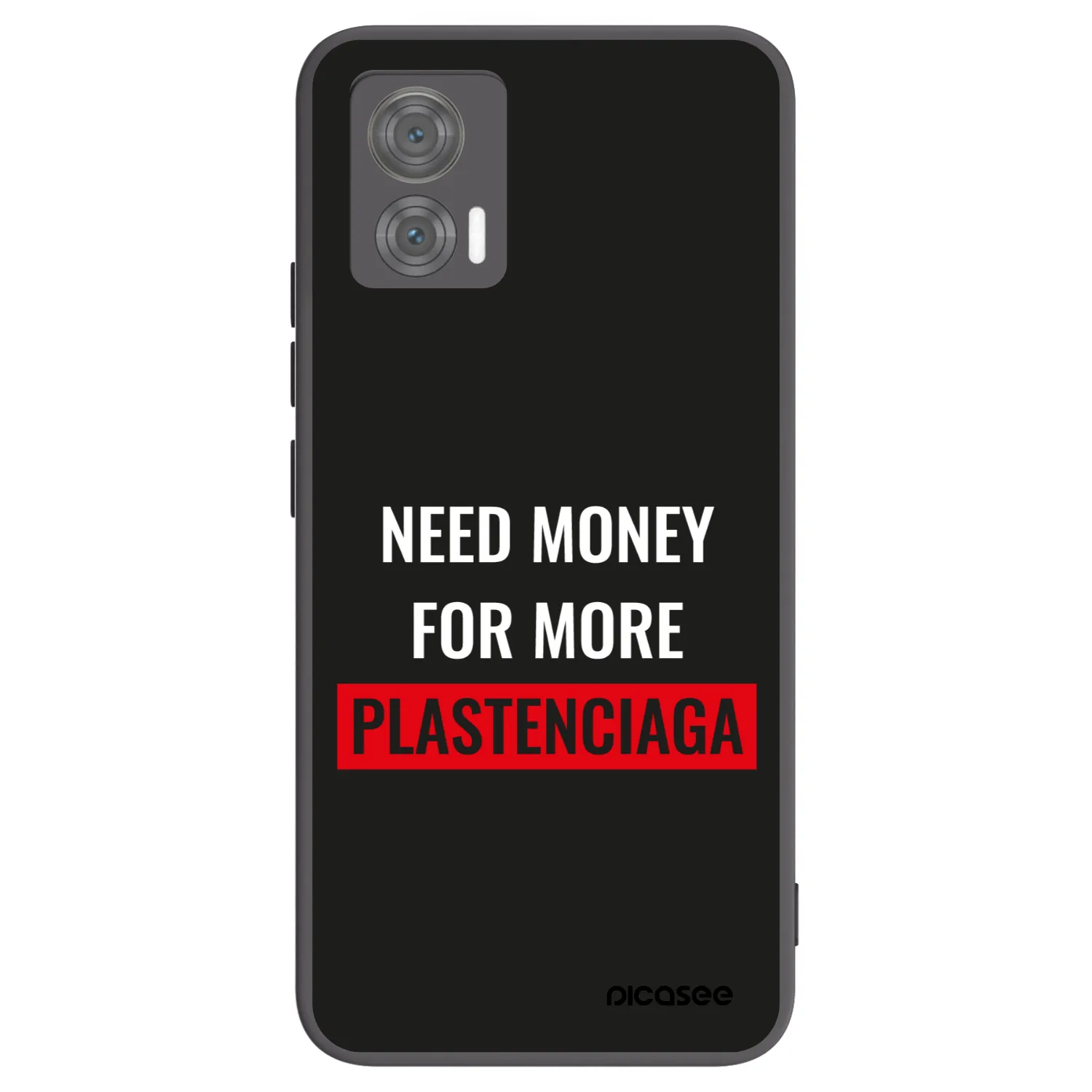 Picasee fekete szilikon tok az alábbi mobiltelefonokra Motorola Edge 30 Neo - More PLASTENCIAGA