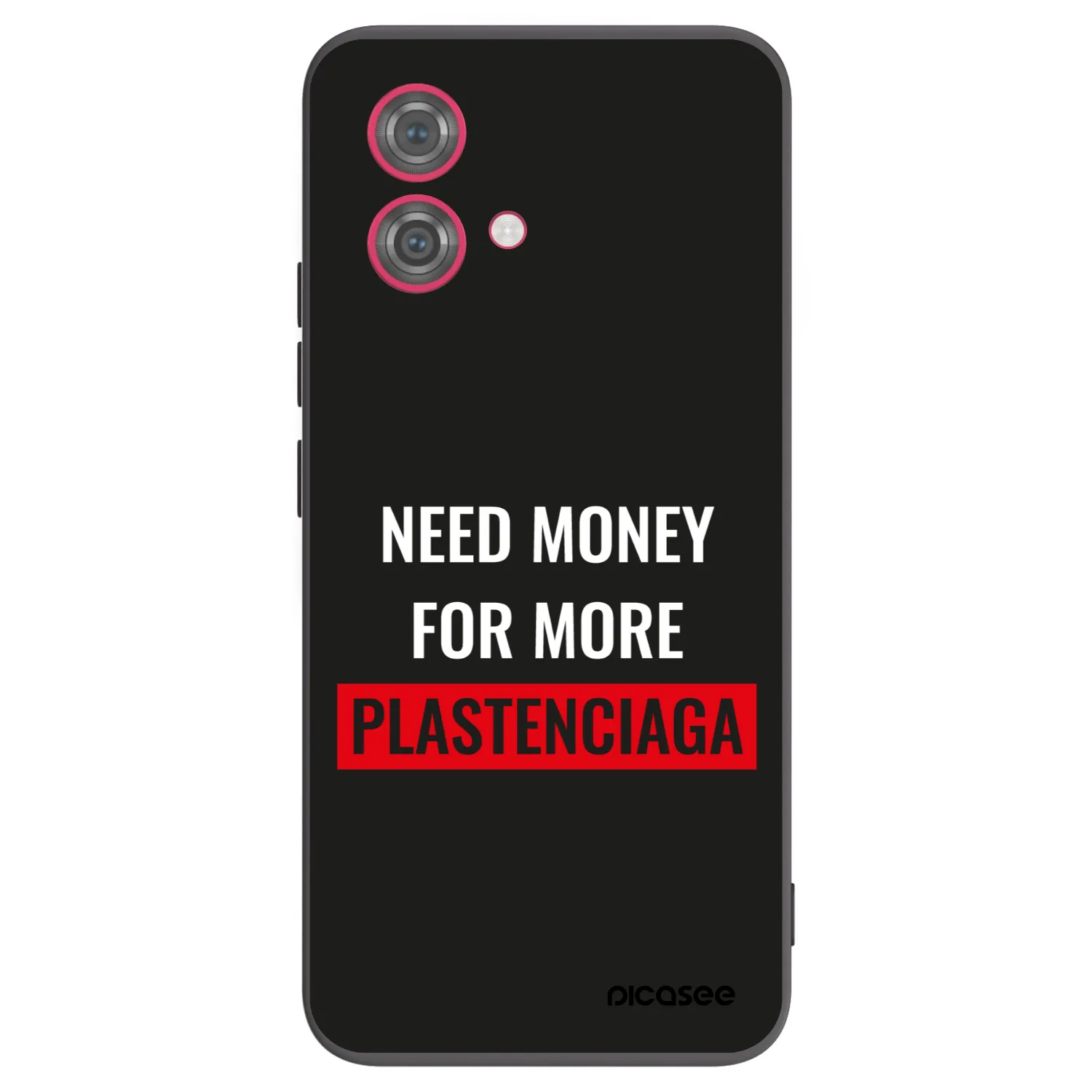 Picasee fekete szilikon tok az alábbi mobiltelefonokra Motorola Moto G84 5G - More PLASTENCIAGA