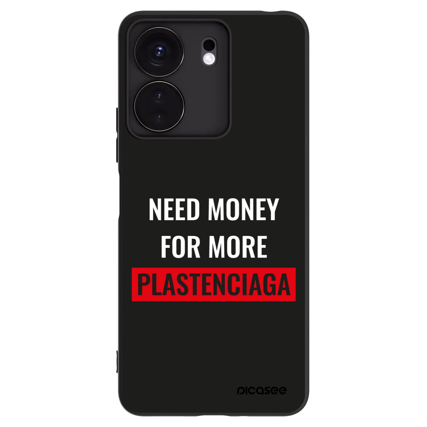 Picasee fekete szilikon tok az alábbi mobiltelefonokra Xiaomi Redmi 13C 4G - More PLASTENCIAGA