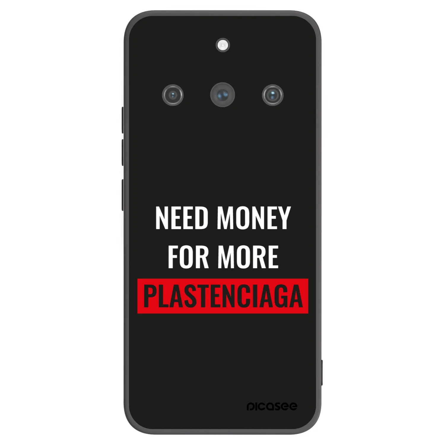 Picasee fekete szilikon tok az alábbi mobiltelefonokra Realme 11 Pro+ - More PLASTENCIAGA