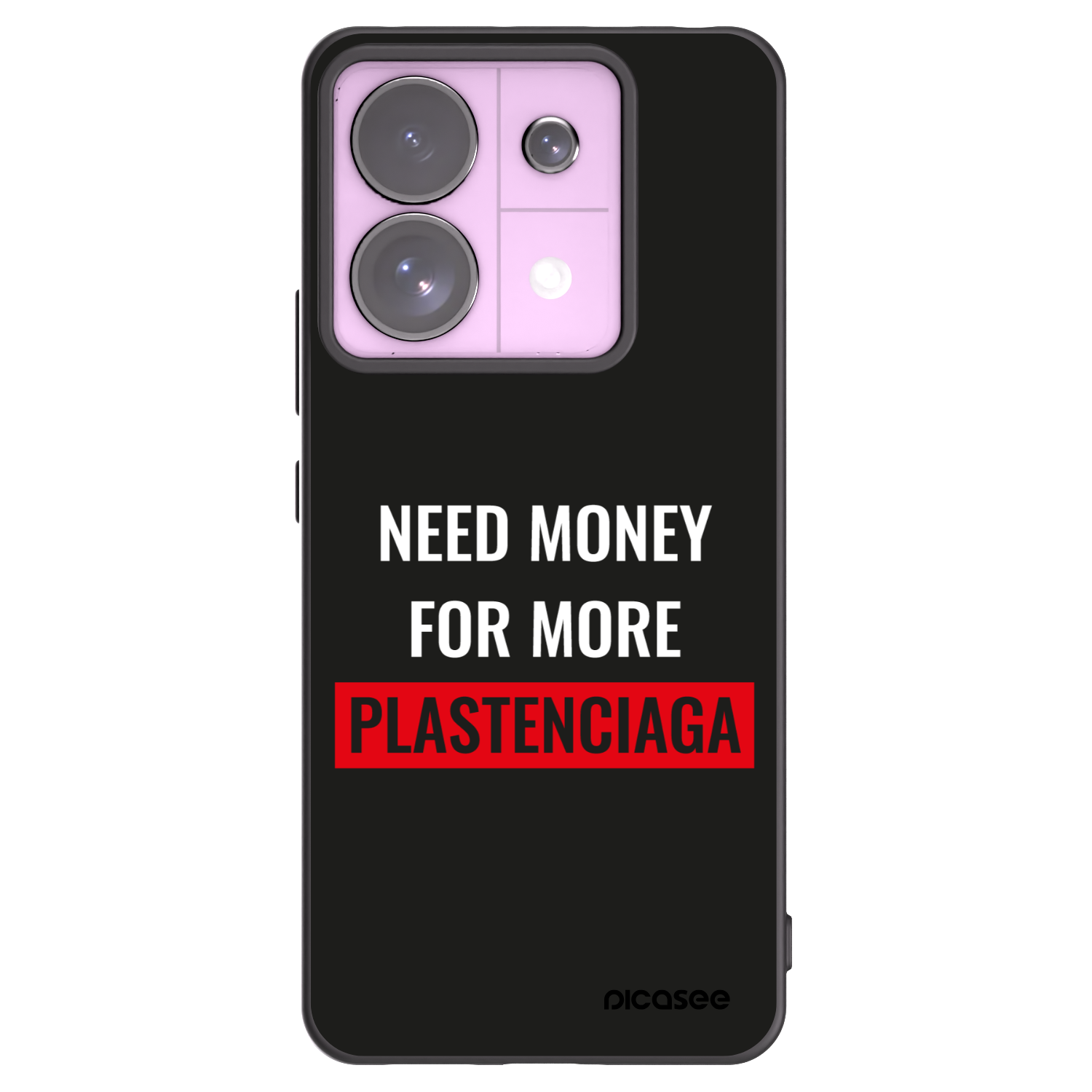 Picasee fekete szilikon tok az alábbi mobiltelefonokra Xiaomi Redmi Note 13 Pro 5G - More PLASTENCIAGA