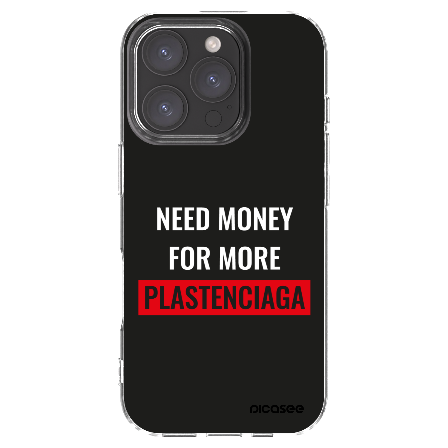 Picasee átlátszó szilikon tok az alábbi mobiltelefonokra Apple iPhone 16 Pro - More PLASTENCIAGA