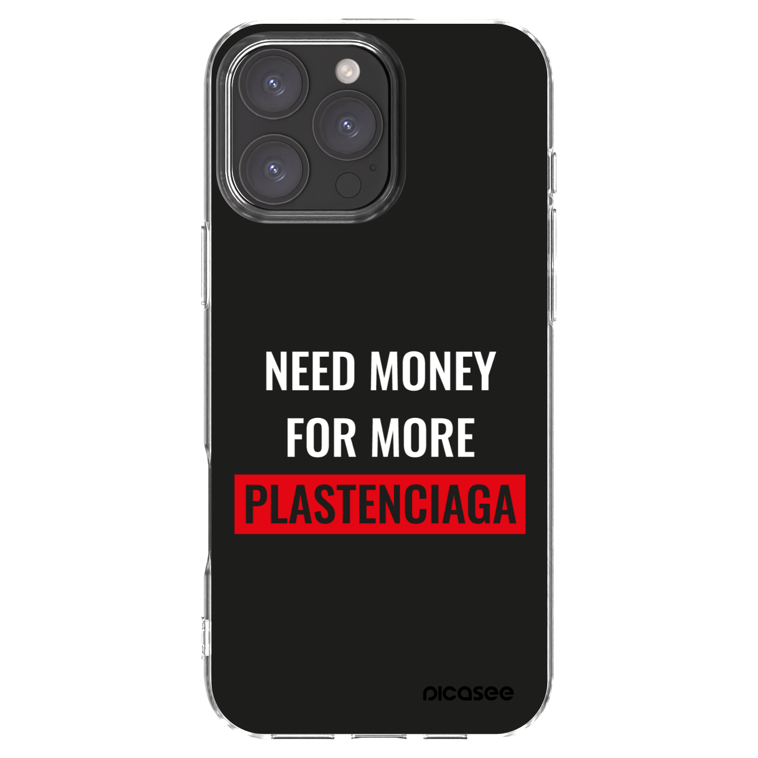 Picasee átlátszó szilikon tok az alábbi mobiltelefonokra Apple iPhone 16 Pro Max - More PLASTENCIAGA