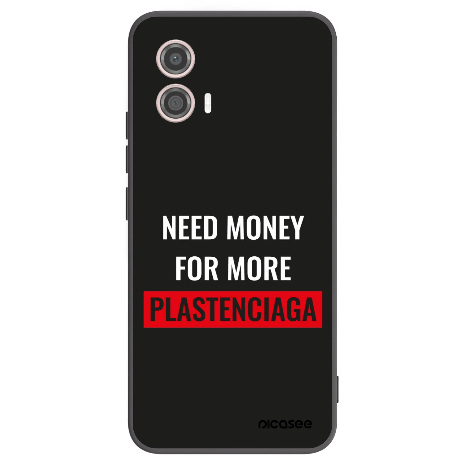 Picasee fekete szilikon tok az alábbi mobiltelefonokra Motorola Moto G53 5G - More PLASTENCIAGA