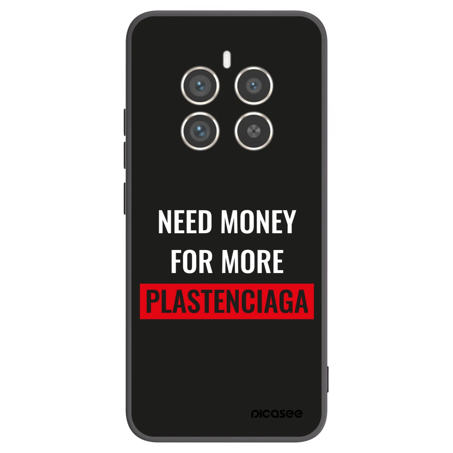Picasee fekete szilikon tok az alábbi mobiltelefonokra Realme 12 Pro 5G - More PLASTENCIAGA