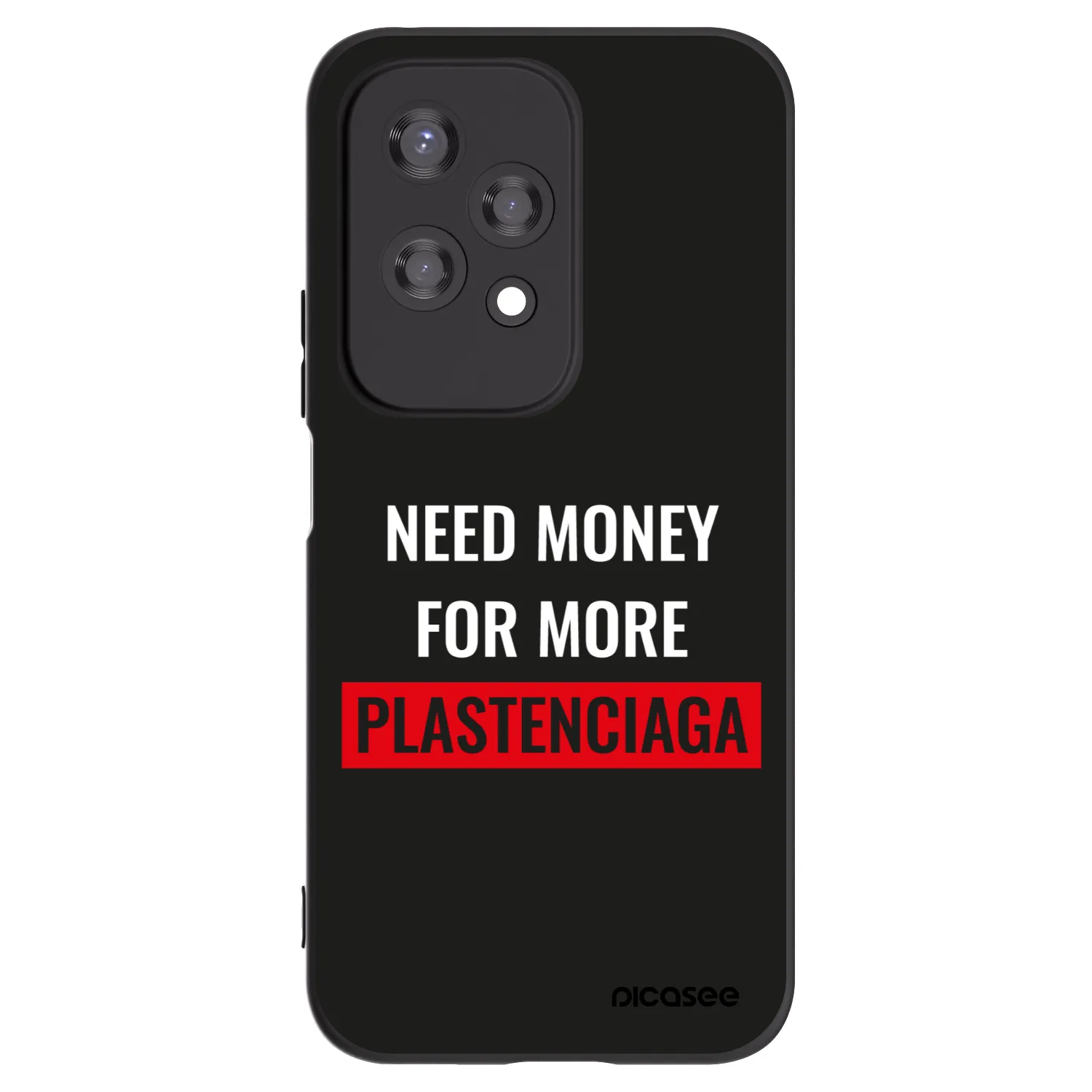 Picasee fekete szilikon tok az alábbi mobiltelefonokra Honor 200 Lite - More PLASTENCIAGA