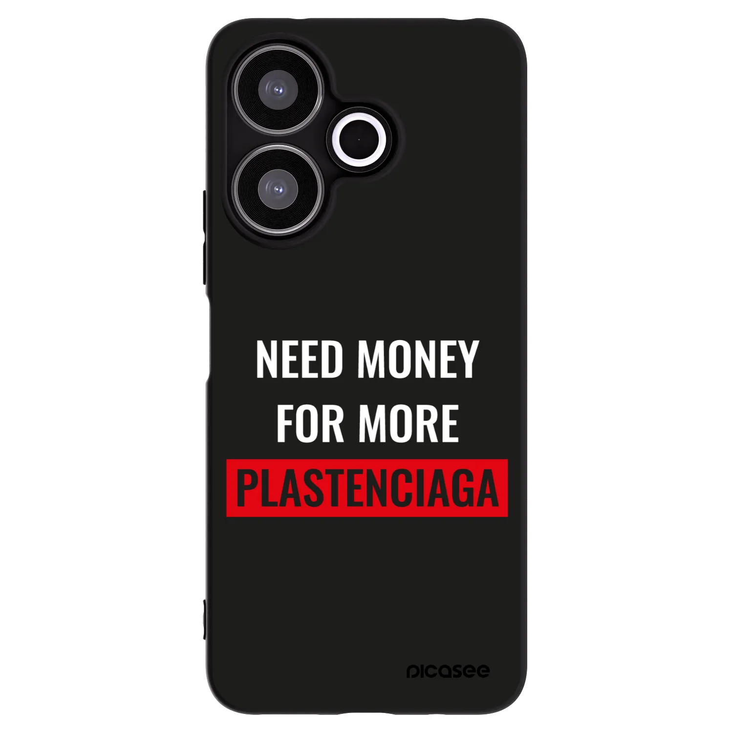 Picasee fekete szilikon tok az alábbi mobiltelefonokra Xiaomi Redmi 13 4G - More PLASTENCIAGA