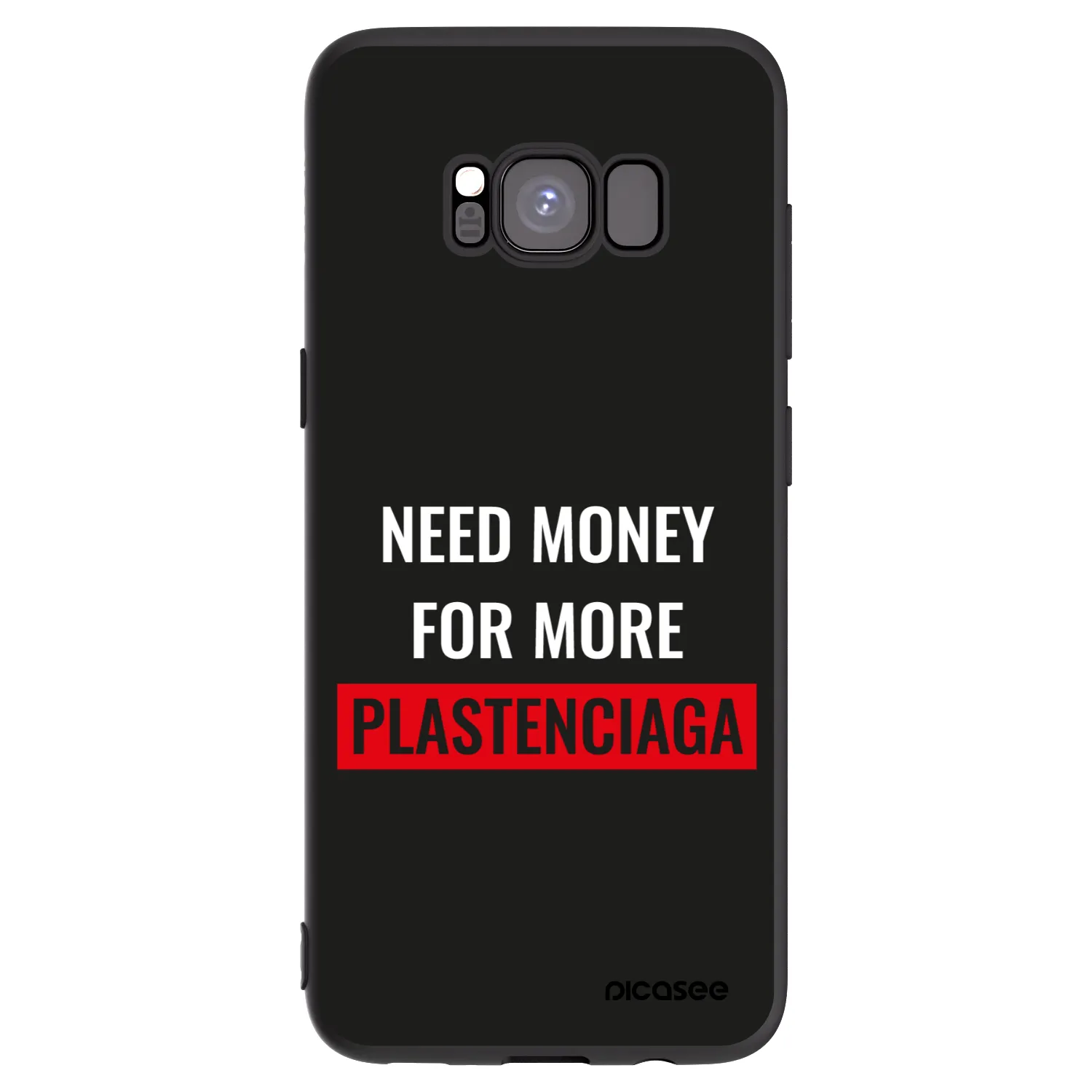 Picasee fekete szilikon tok az alábbi mobiltelefonokra Samsung Galaxy S8 G950F - More PLASTENCIAGA